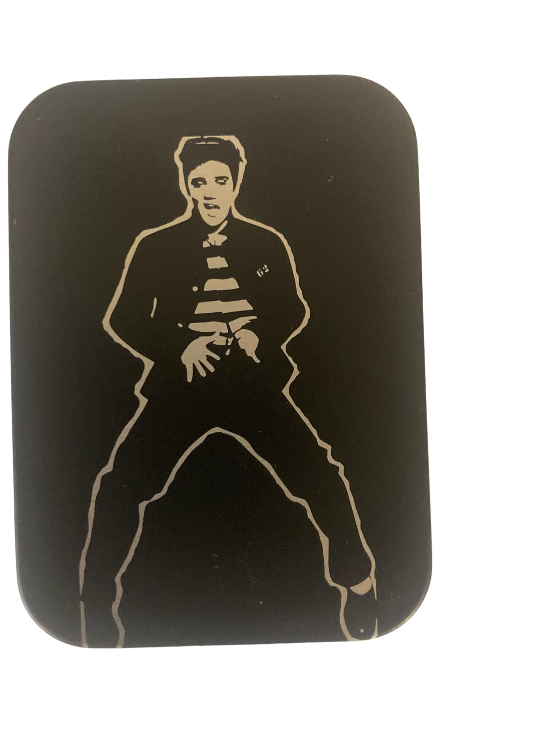 Elvis Engraved Black Matte Lighter with Case - Perfect for Collectors, Gifts & Everyday Carry (EDC)