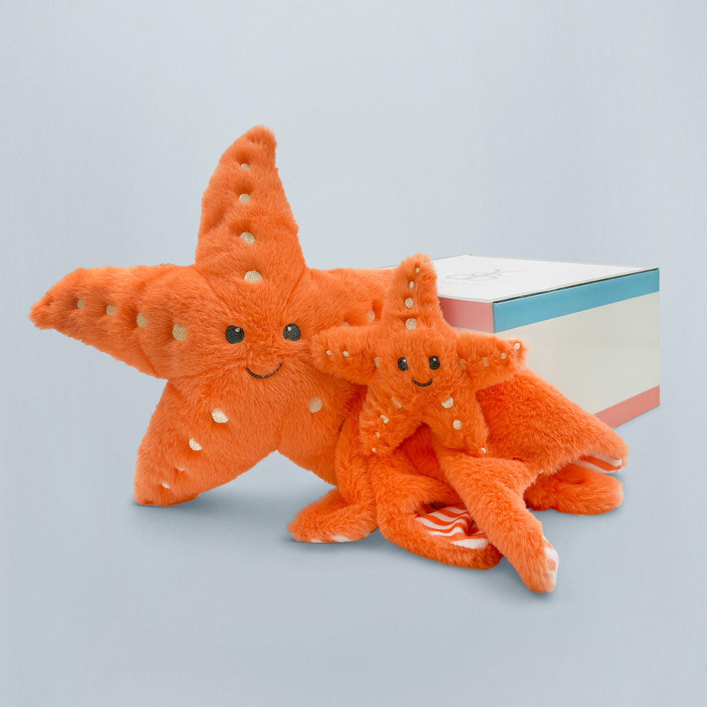 Stella Starfish Plush Toy and Comfort Blanket Gift Set for Babies & Toddlers - Perfect for Nursery, Bedtime, and Travel Comfort