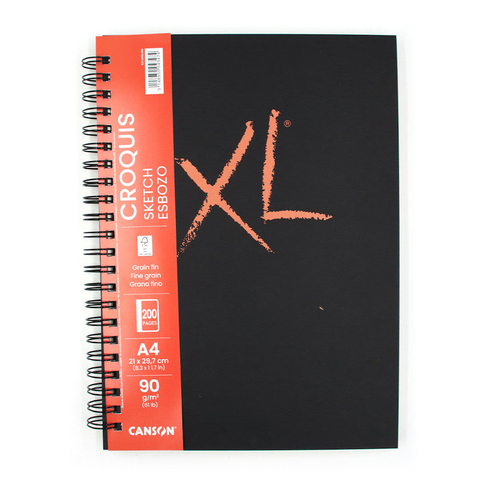 Canson XL Sketch Book Wirebound Portrait A4 100 Sheets - Premium Drawing Paper for Artists, Students & Professionals - Perfect for Sketching, Doodling & Art Projects