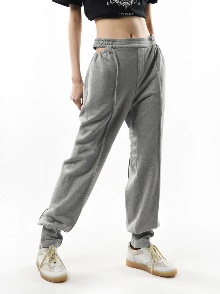 Black High Waist Loose Pencil Pants for Women - Minimalist Solid Trousers | Korean Fashion Style | Perfect for Office, Casual Wear & Travel