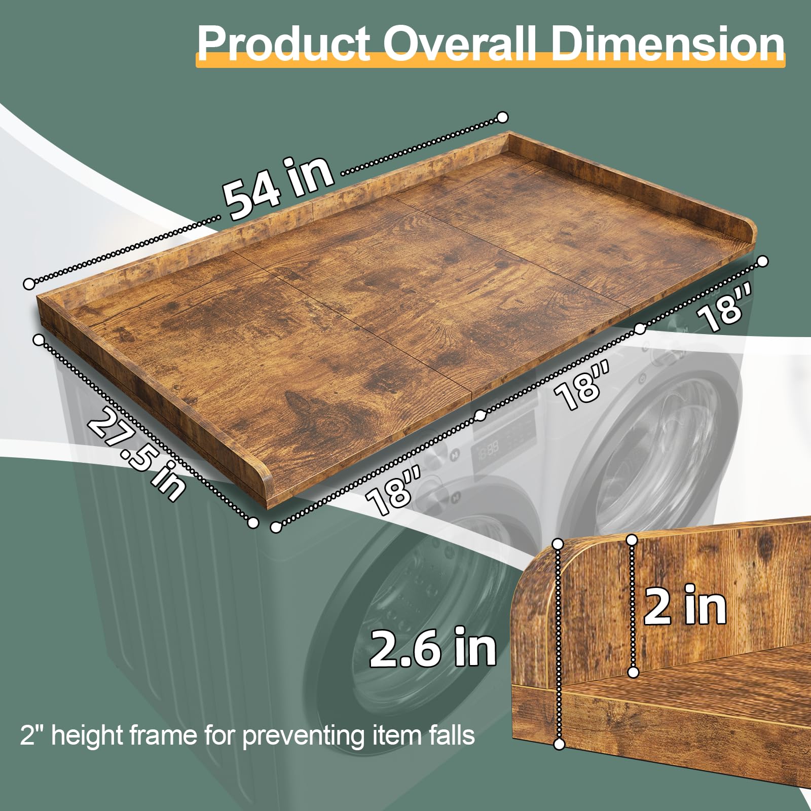 Portable Countertop Washer and Dryer Stand - 27.5
