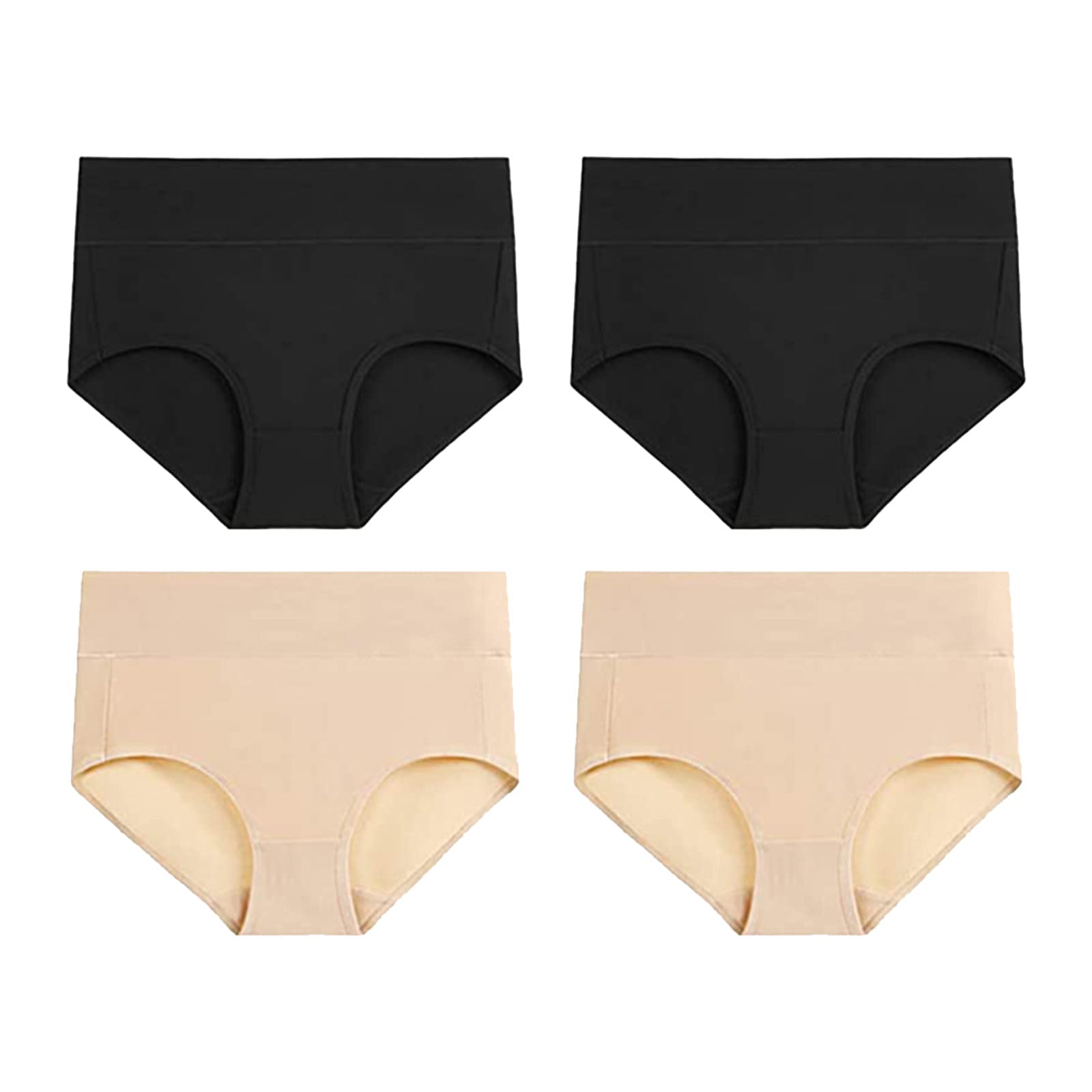 Soft Cotton High Waisted Underwear for Women - Full Coverage Stretch Briefs | Plus Size Lingerie | Comfortable for Everyday Wear & Postpartum Recovery