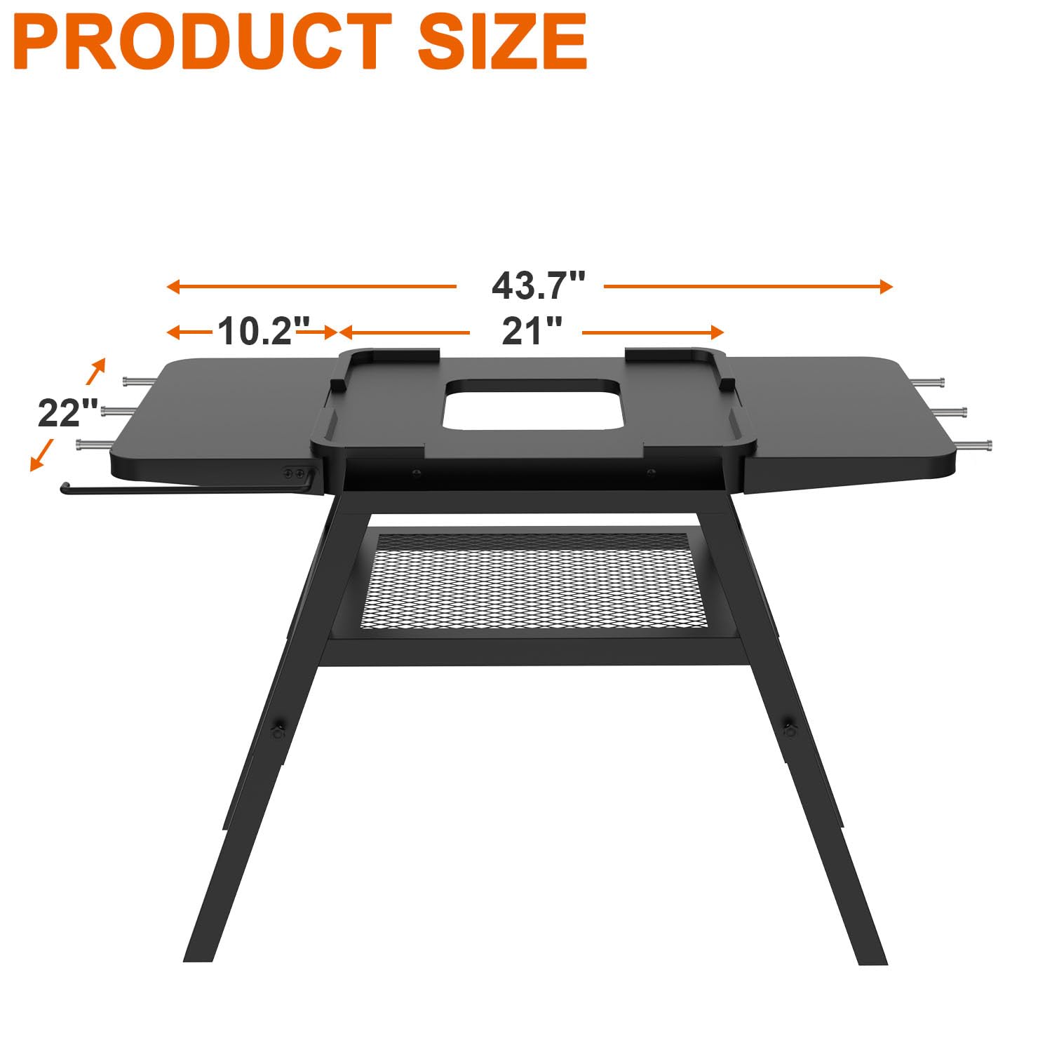 Adjustable Grill Stand for Ninja Outdoor Woodfire OG700 OG800 OG900 Series & OO101 Pizza Oven - Heavy Duty Replacement Stand for Ninja XSKUNSTAND - Perfect for Backyard BBQs, Camping & Outdoor Cooking