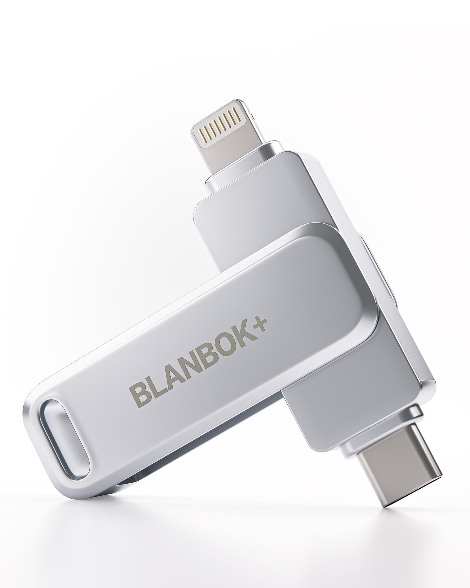 BLANBOK+ MFi Certified 512GB USB Flash Drive for iPhone - High-Speed USB C Memory Stick with Dual Connectors - Photo Storage & File Transfer for iPhone, iPad, Android, PC - Perfect for Travel, Work & Backup Solutions