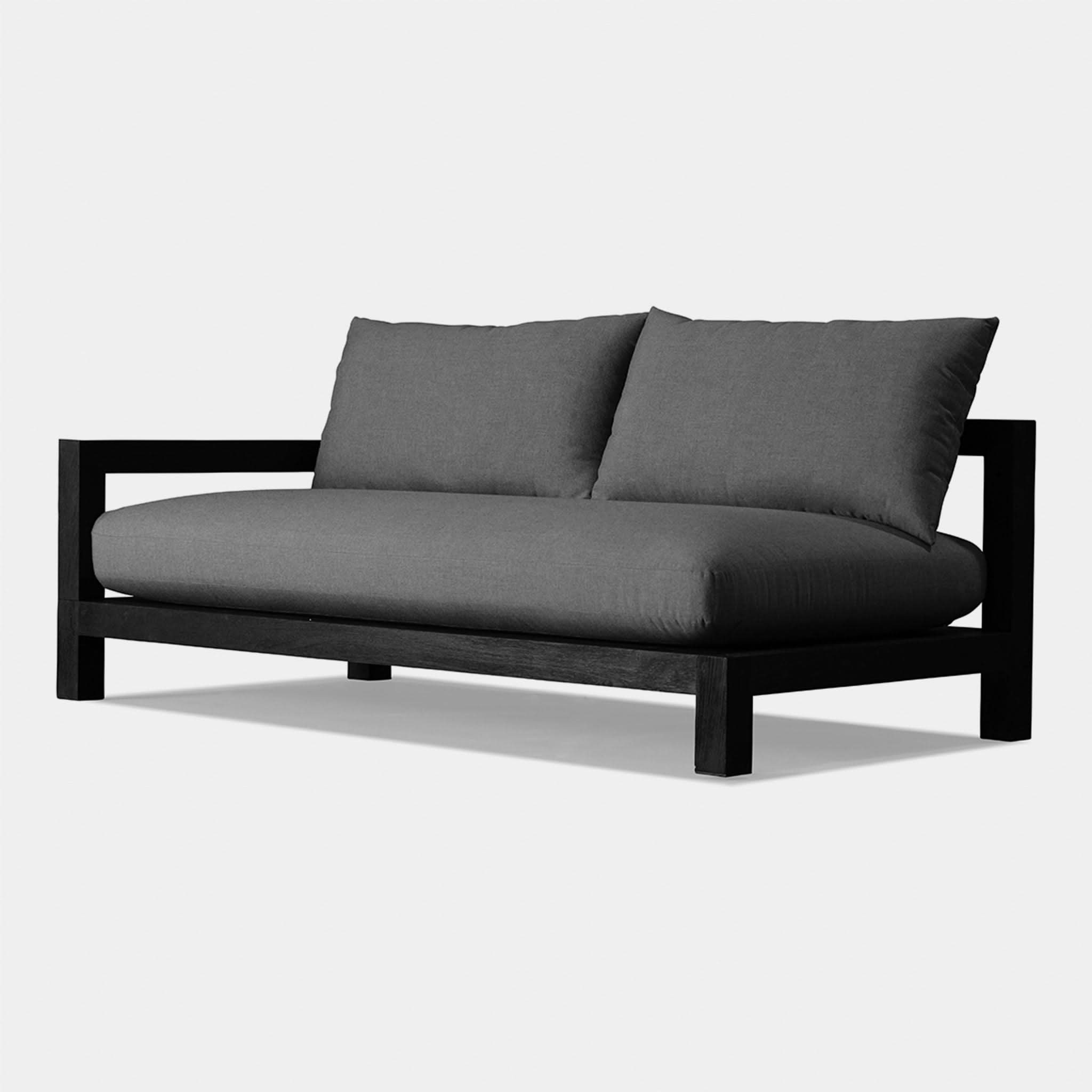 Pacific Teak 2-Seater Outdoor Patio Chair with Single Armrest - Perfect for Poolside, Garden, and Backyard Relaxation