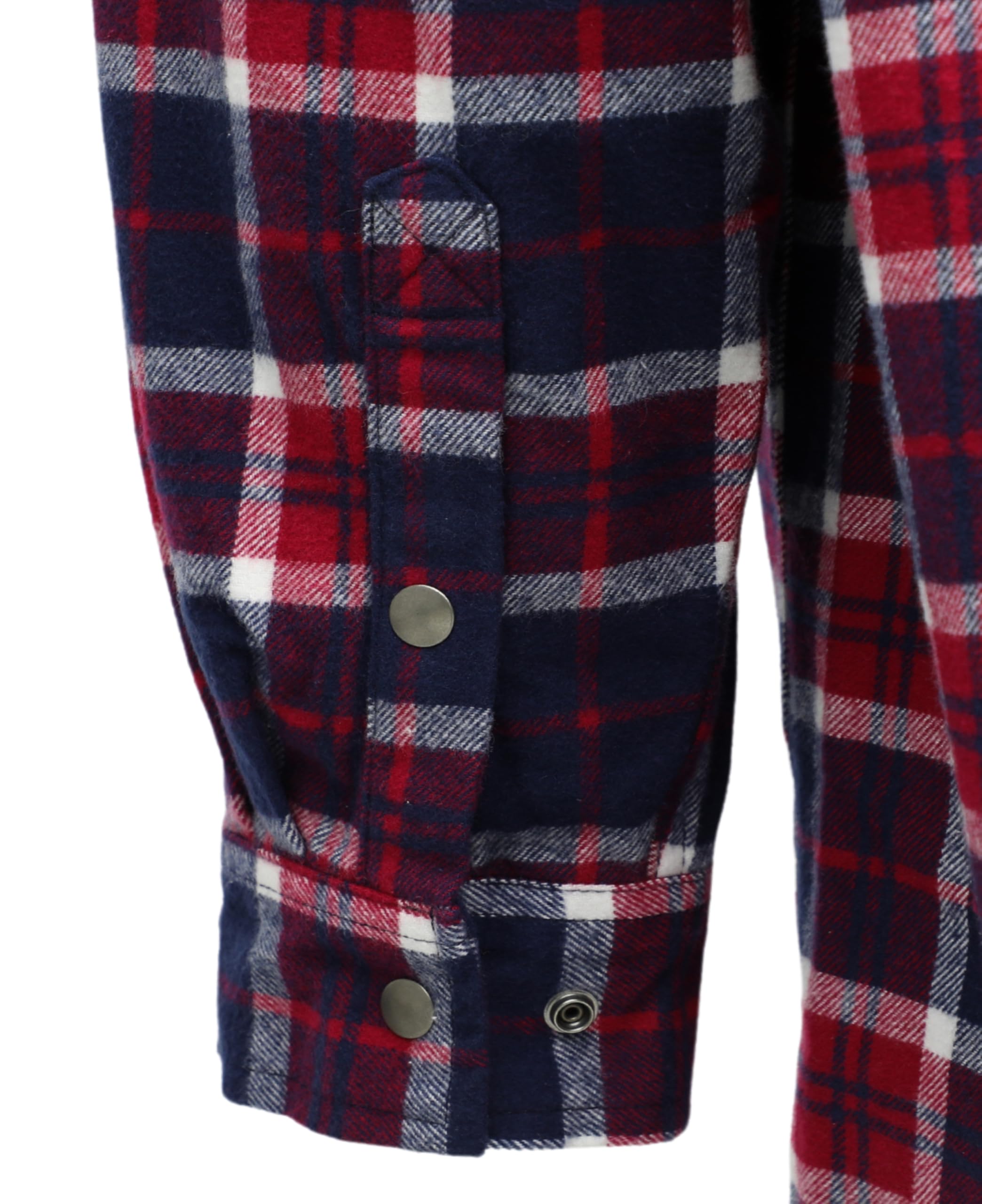 TICOMELA FR Men's Heavyweight 8.5oz Flame Resistant Flannel Shirt - Fire Retardant Plaid Welding Jacket for Construction & Outdoor Work Safety