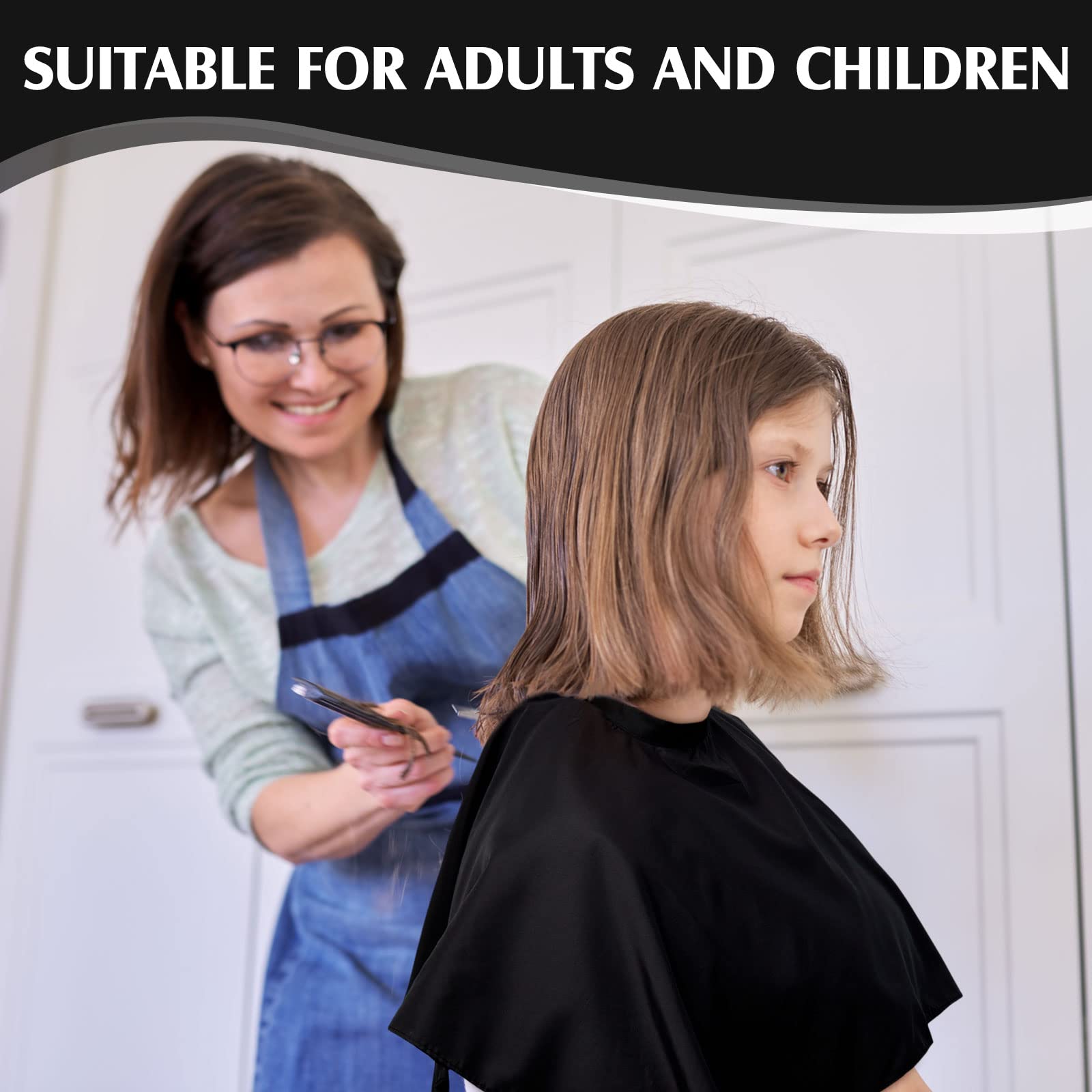 Waterproof Polyester Salon Apron for Hair Coloring & Makeup - 25.6