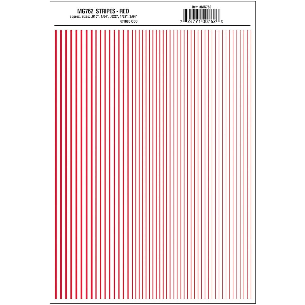 Woodland Scenics Stripes - Red WOOMG762 | Realistic Model Train Scenery Strips for Dioramas & Railroad Layouts