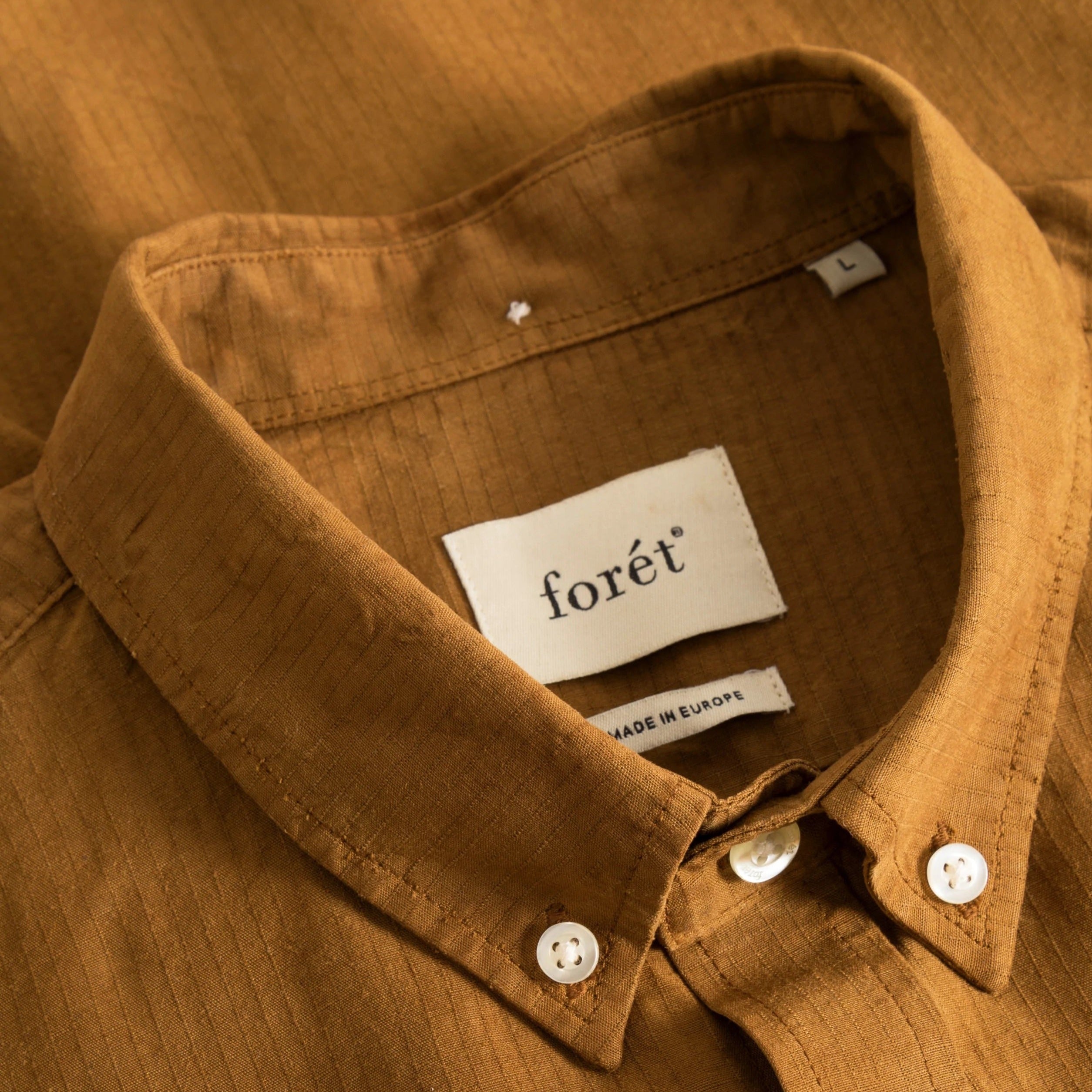 Premium Tencel Ripstop Shirt for Men - Breathable & Durable Travel Shirt in Brown - Perfect for Outdoor Adventures, Hiking & Casual Wear
