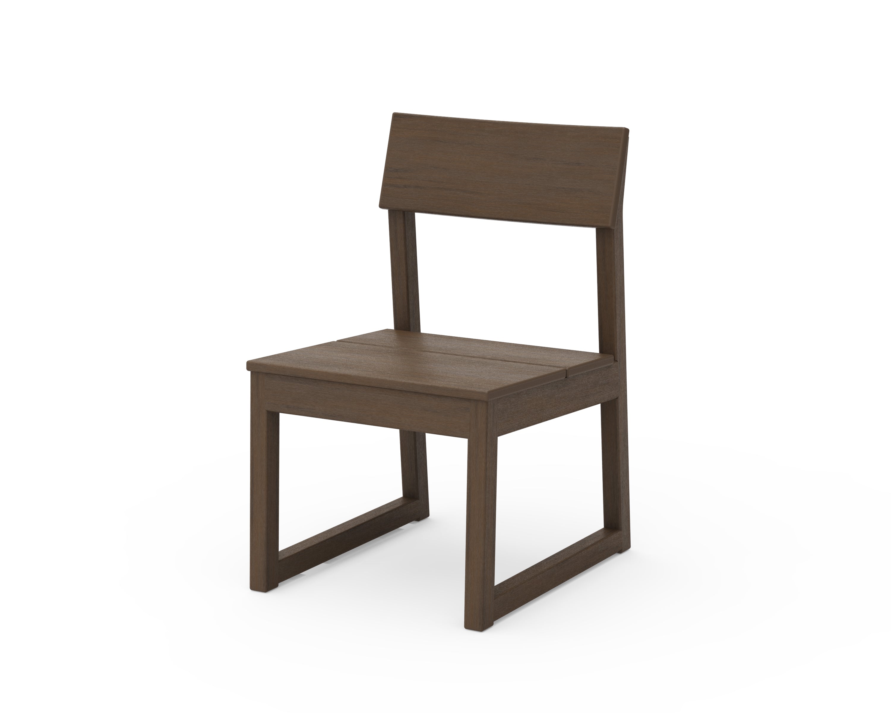 POLYWOOD EDGE Dining Side Chair - Weather-Resistant Outdoor Patio Furniture for Garden, Poolside, and Backyard Dining - Heavy-Duty All-Weather Plastic Adirondack Chair