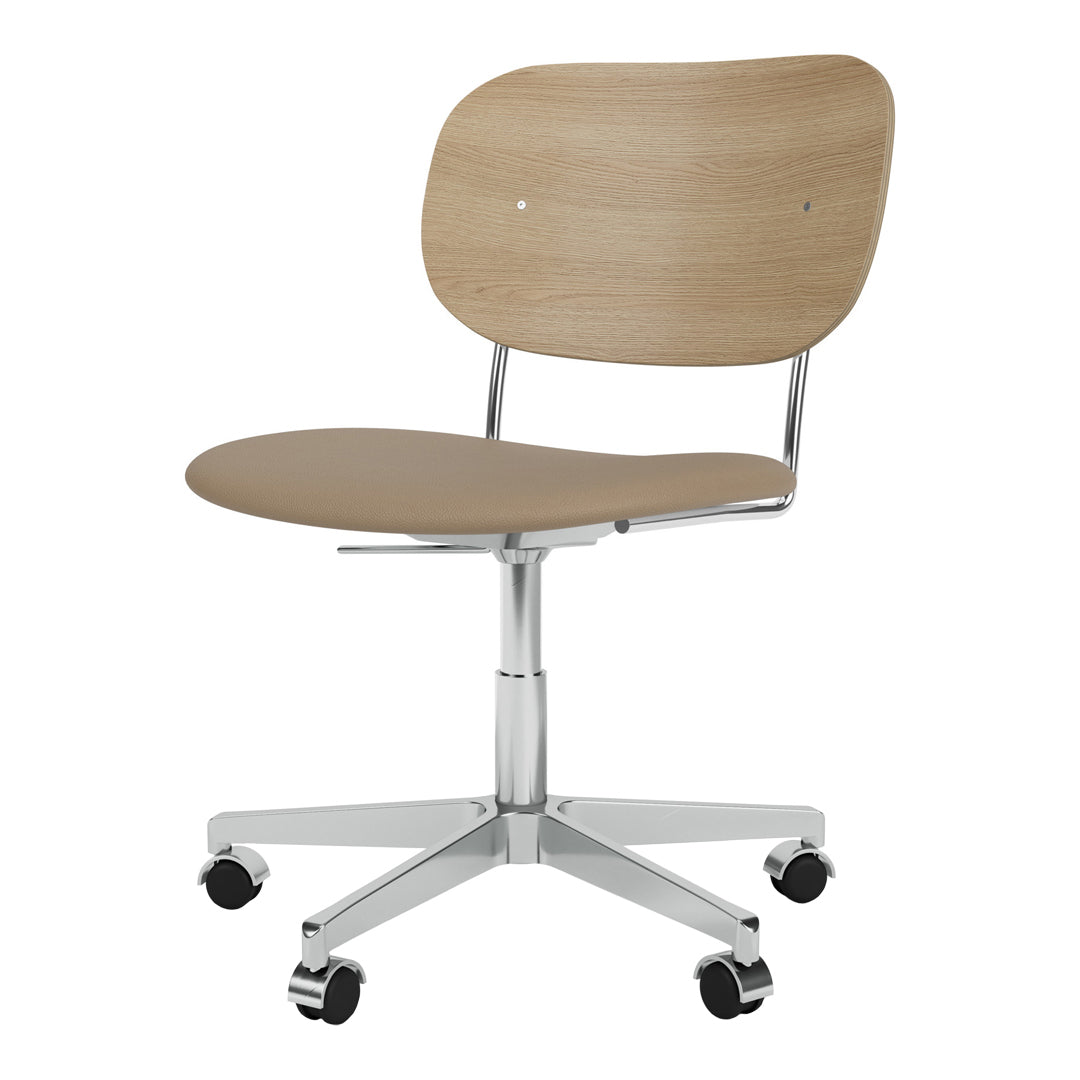Ergonomic Office Chair with Padded Seat, Swivel Base & Smooth-Rolling Casters - Perfect for Home Office, Gaming & Workspace Comfort
