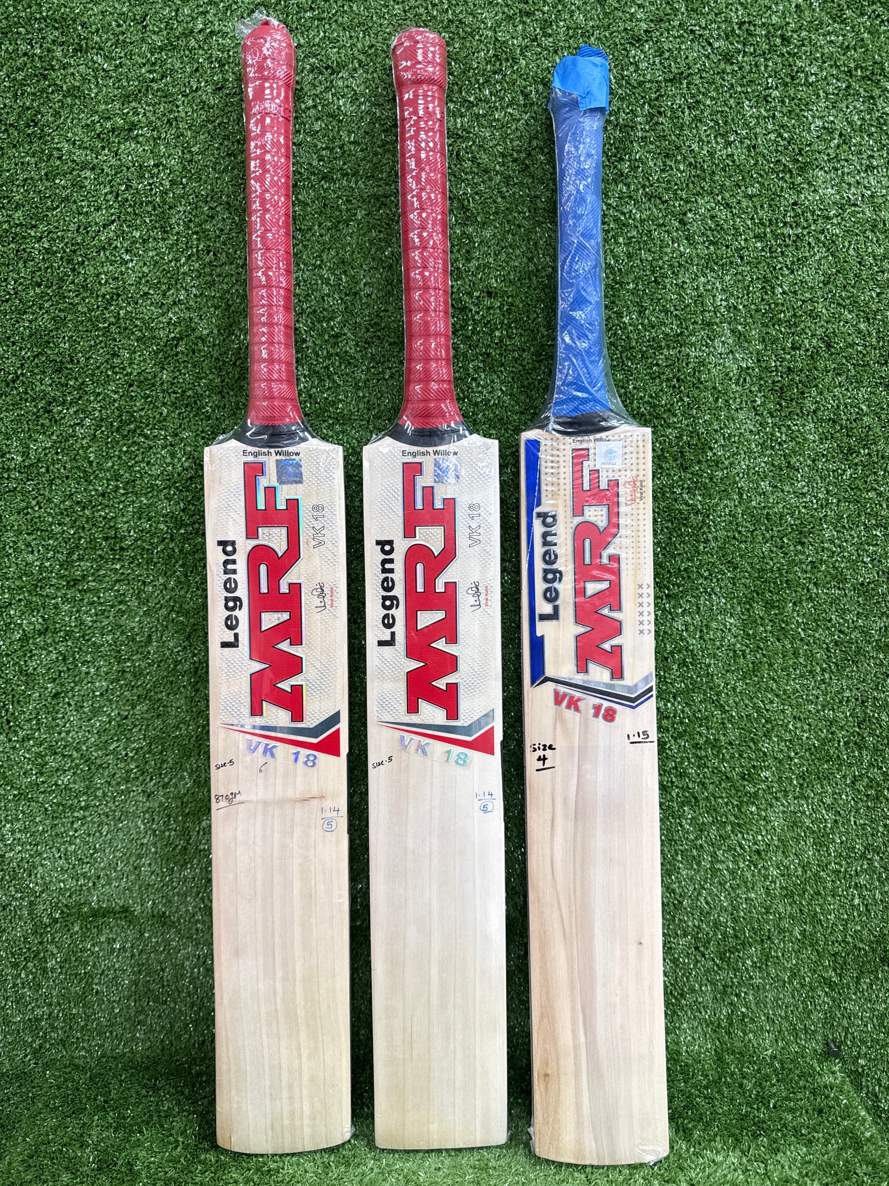 MRF Legend VK 18 Junior/Youth Cricket Bat - Premium English Willow - Perfect for Youth Cricket Training & Matches