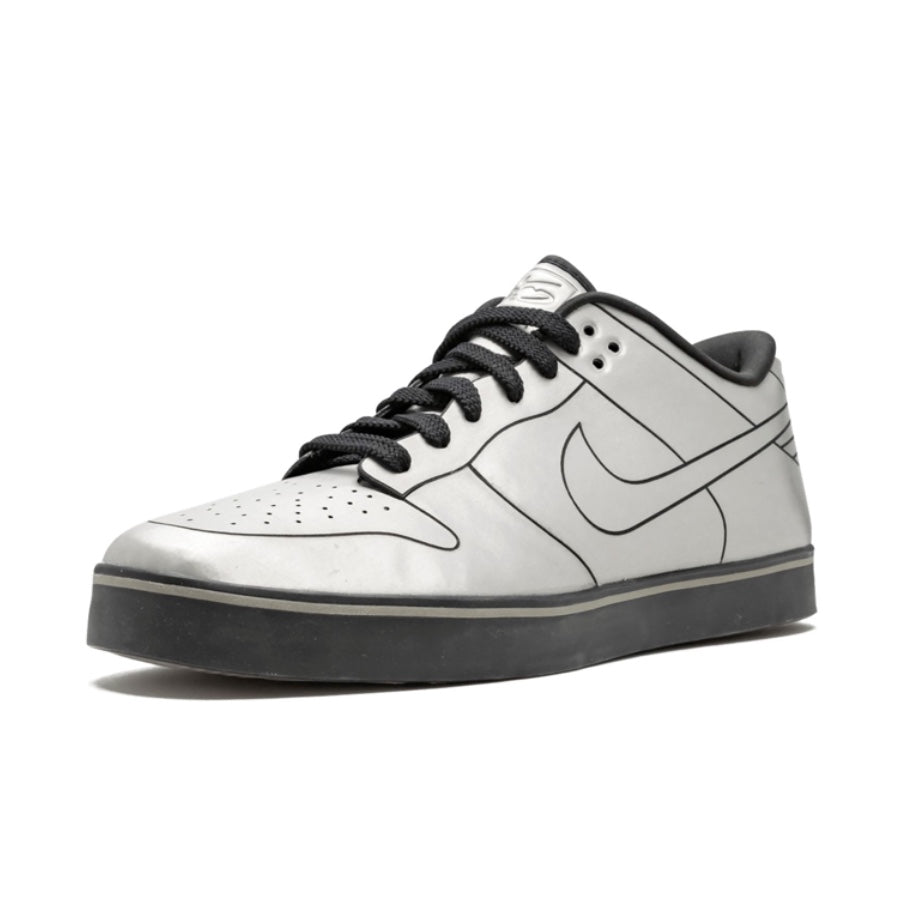 Nike Dunk Low 6.0 SE Delorean DMC 12 Metallic Cool Grey Sneakers - Retro Basketball Shoes for Men & Women - Perfect for Casual Wear, Street Style & Sneaker Collectors