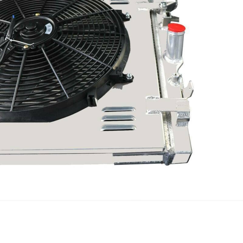 Jeep Wrangler JK Radiator Replacement 3.6L 3.8L V6 (2007-2015) - 3 Row Aluminum Crossflow Radiador with Electric Fan Shroud & Thermostat Kit Combo | Perfect for Off-Roading, Daily Commuting & Extreme Weather Conditions