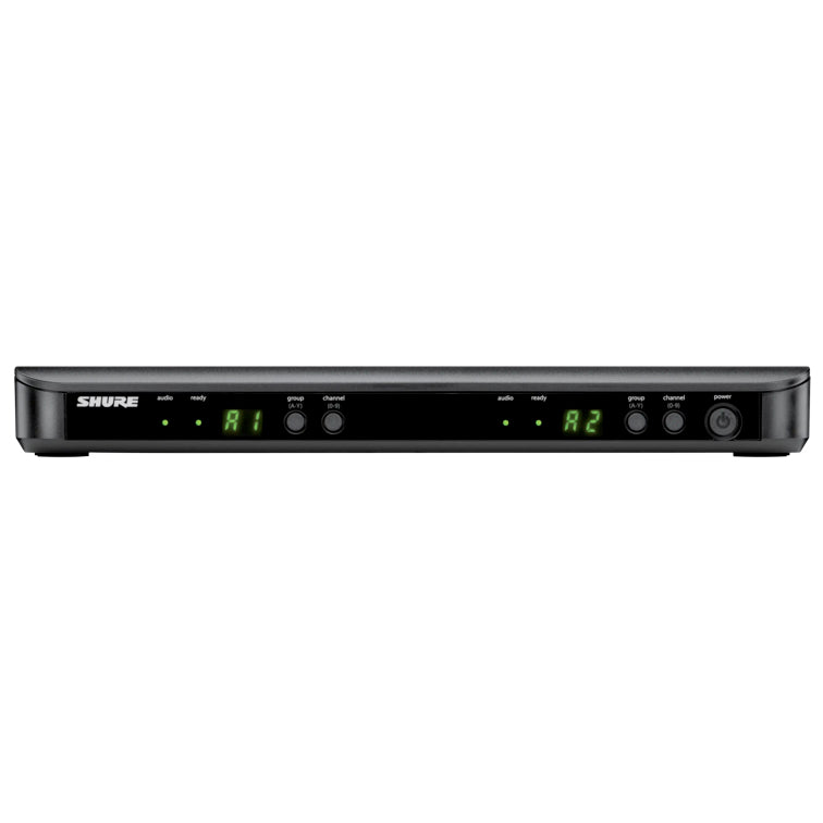 Shure BLX88 Dual Wireless Receiver for Microphones - Professional Audio System for Live Performances, Events & Studio Recording