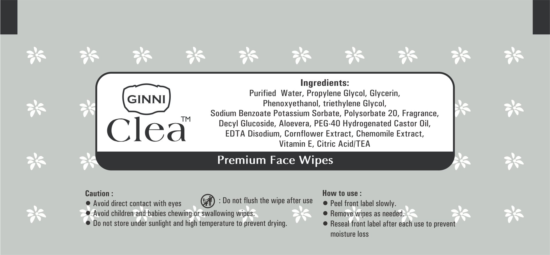 GINNI CLEA Aloe Vera Makeup Remover Wipes - Gentle Facial Cleansing Wipes for Sensitive Skin (5 Packs, 30 Count Each) - Perfect for Travel, Gym & Daily Makeup Removal