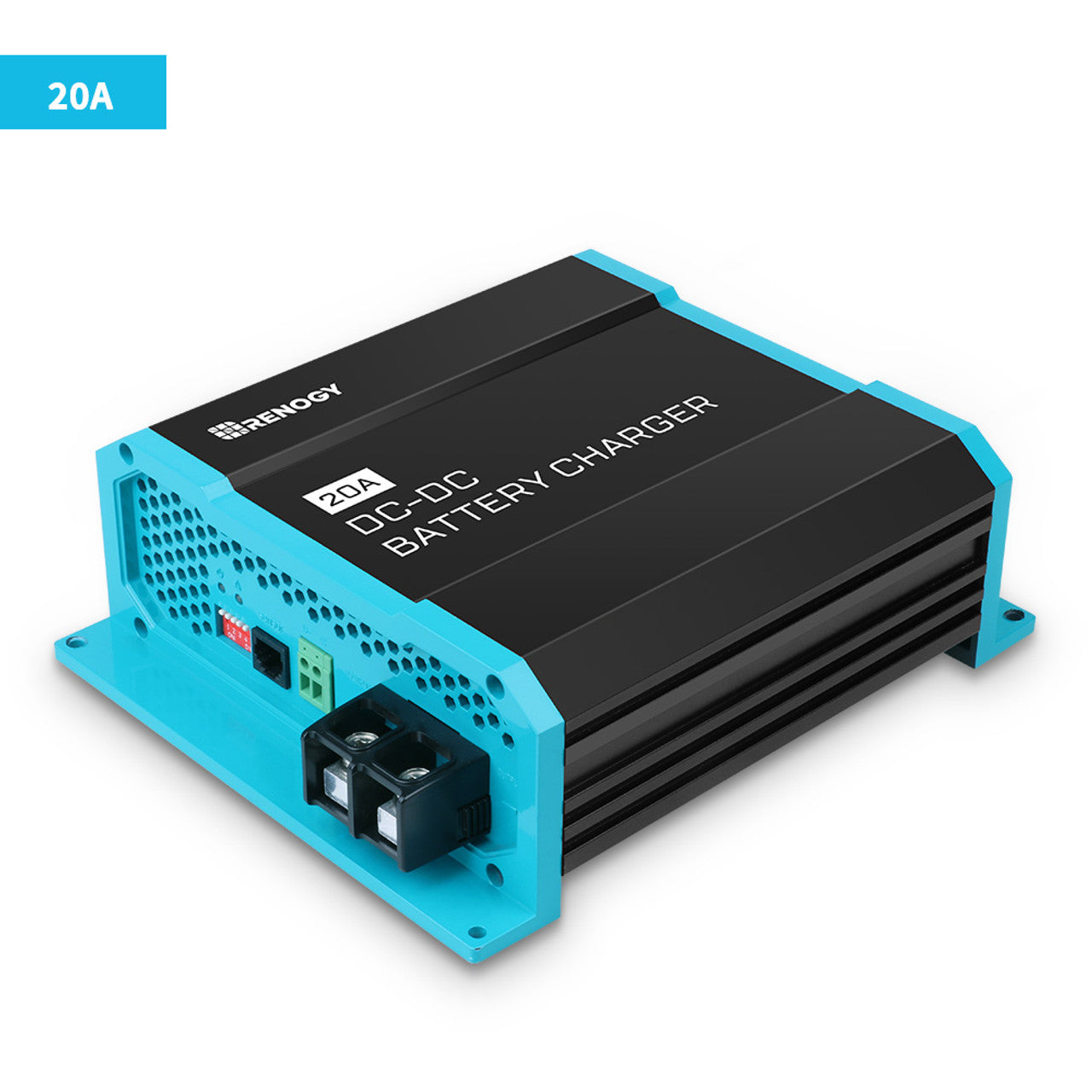 Renogy 12V 20A DC to DC On Board Battery Charger for RV, Boat, Marine & Off-Grid Power Systems - Efficient Lithium & Lead-Acid Battery Charging Solution