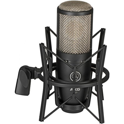 AKG K240 STUDIO Semi-Open Over-Ear Professional Studio Headphones with P220 Vocal Condenser Microphone - Perfect for Recording, Podcasting & Home Studio Use