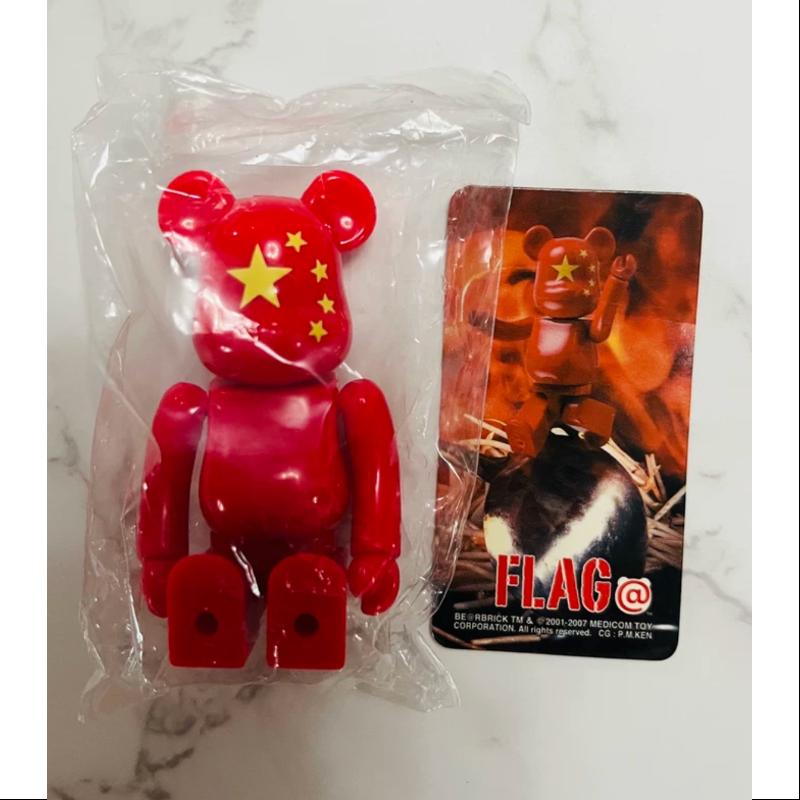 Bearbrick Series 15 FLAG China 100% Collectible Figure - Limited Edition Vinyl Art Toy for Display & Home Decor