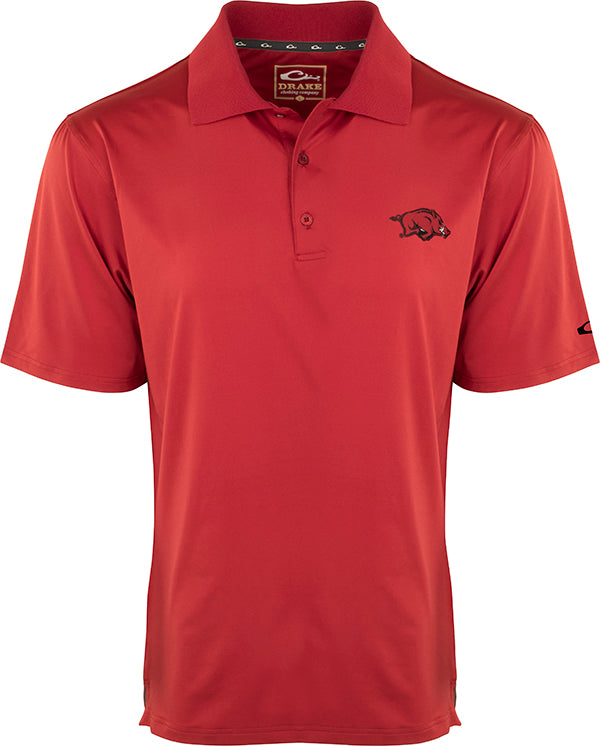 Arkansas Performance Stretch Polo Shirt for Men - Moisture Wicking & Breathable Golf & Casual Wear - Perfect for Outdoor Sports, Business Casual & Everyday Comfort