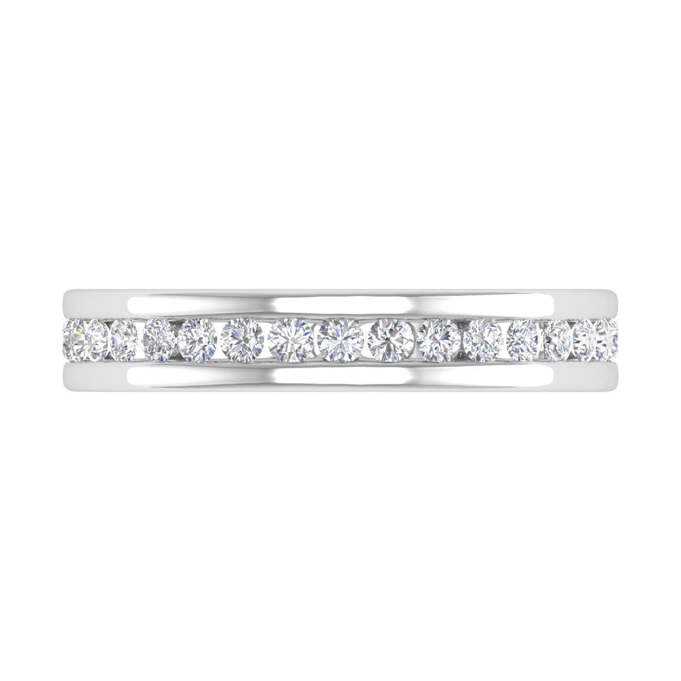0.43-0.55 Carat Channel Set Diamond Wedding Band - 14K Gold Eternity Ring for Women | Perfect Anniversary, Engagement & Bridal Jewelry Gift