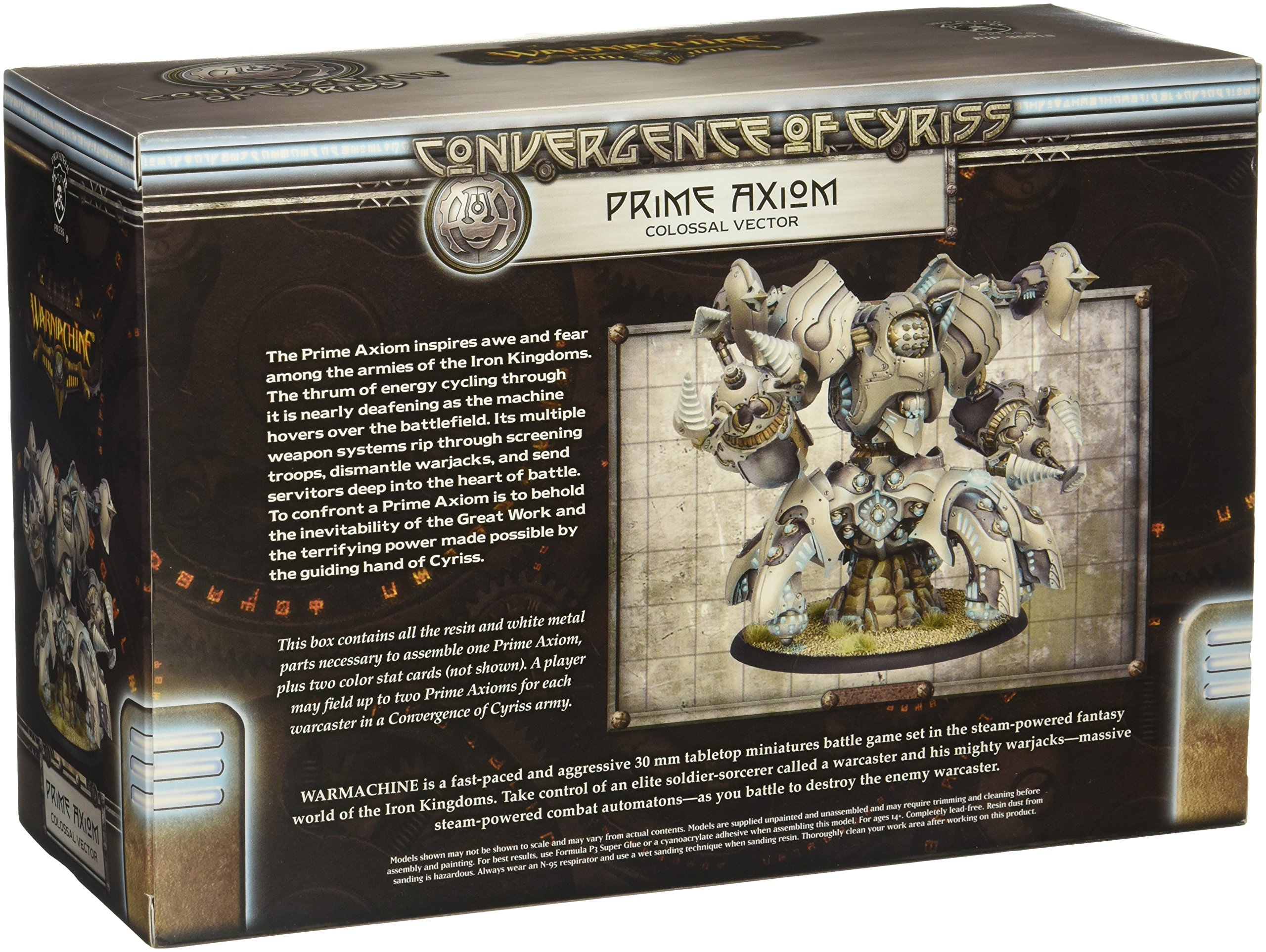 Privateer Press Warmachine Convergence Prime Axion Colossal Model Kit - Wargaming Miniature for Tabletop Battles & Collectors