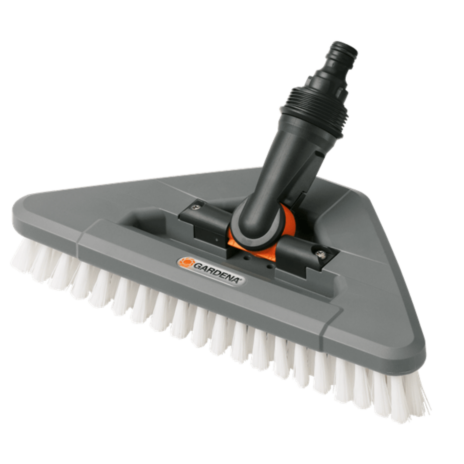 Gardena Scrubbing Brush with Elbow Joint 5562 20 - Heavy Duty Cleaning Brush for Kitchen, Bathroom & Outdoor Use - Perfect for Tiles, Grout & Hard Surfaces