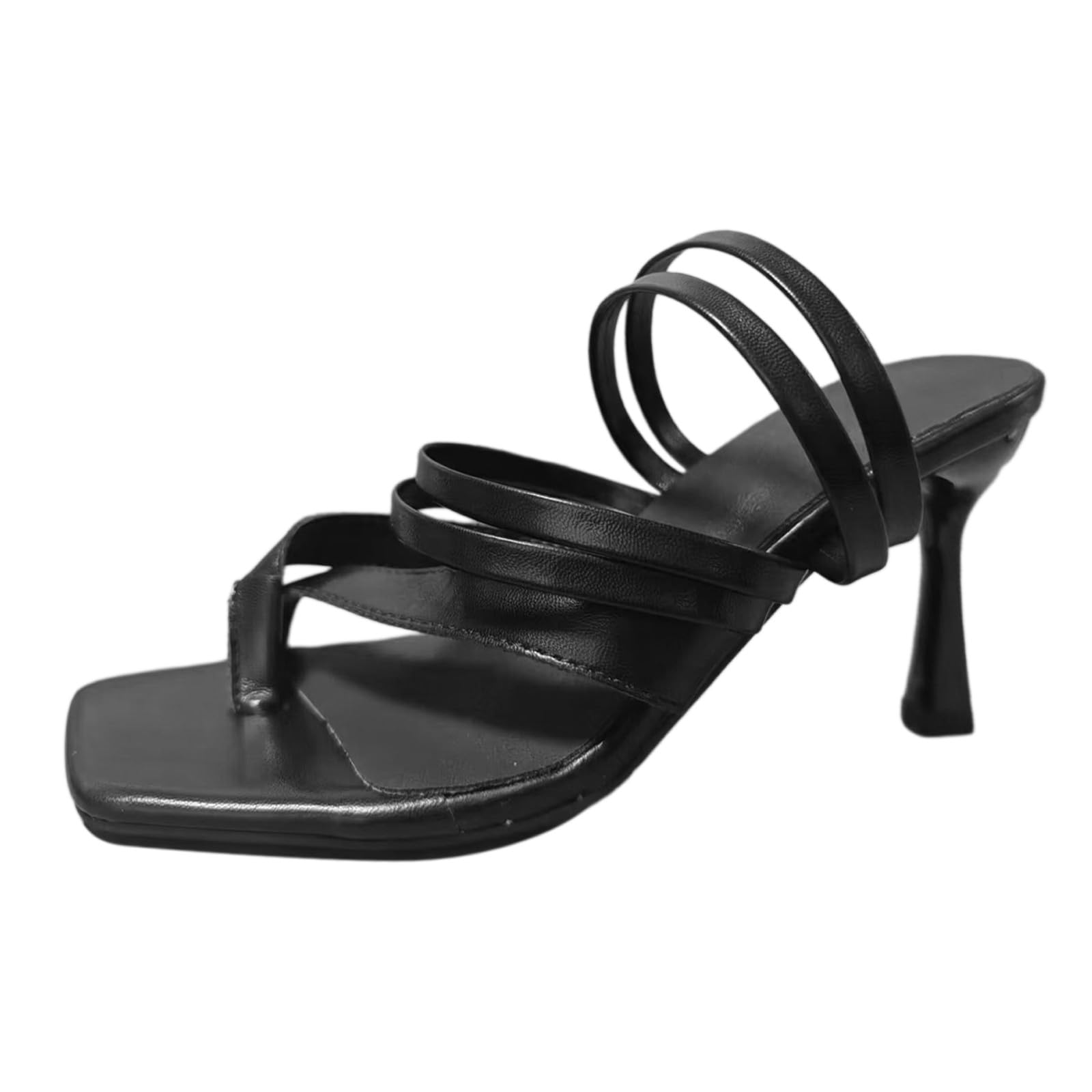 Women's Comfortable High Heel Sandals - Open Toe Lightweight Casual Shoes with Arch Support - Perfect for Summer Outings, Beach Vacations & Evening Parties