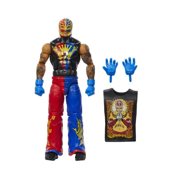 Rey Mysterio WWE Elite Collection Greatest Hits 2025 Action Figure - Authentic Wrestling Collectible for Fans & Display - Perfect for Home Decor, Gift Giving, and WWE Memorabilia Collections