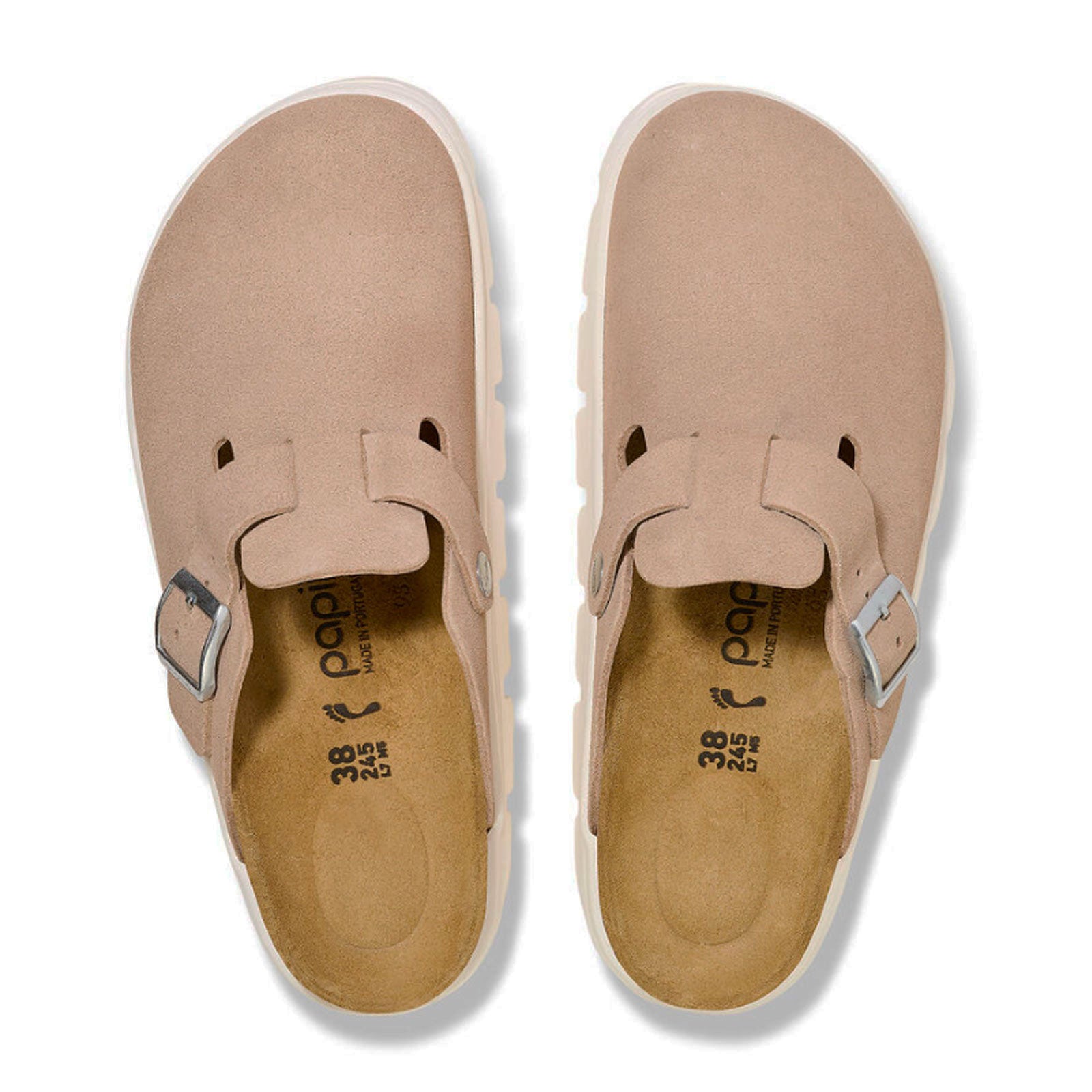 Birkenstock Boston Chunky Narrow Clog for Women - Warm Sand Suede Leather Comfortable Slip-On Shoes | Perfect for Home, Office & Casual Wear
