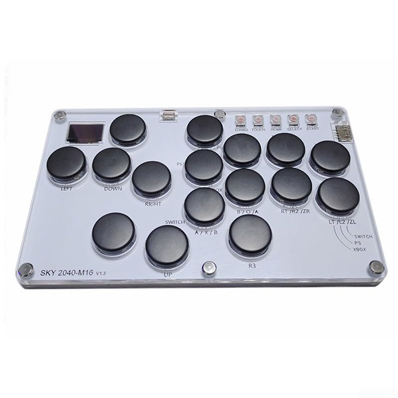 Haute42 Multi-Platform Metal Arcade Fighting Joystick for PC, PS3, Nintendo Switch & Steam - Perfect for Fighting Games, Retro Gaming & eSports Tournaments