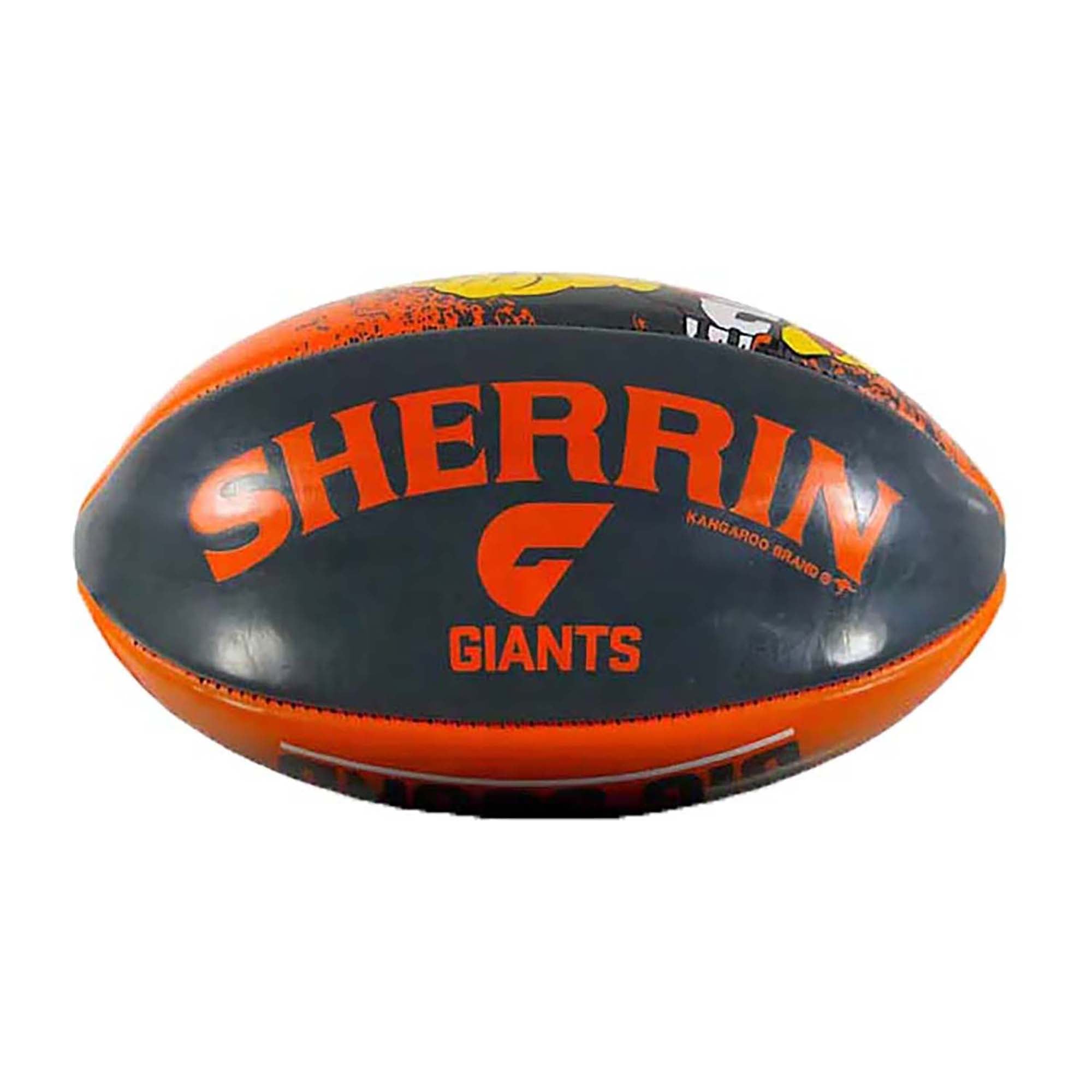 AFL GWS Giants 20cm Soft Football - Perfect for Kids Play, Training & Outdoor Sports Games