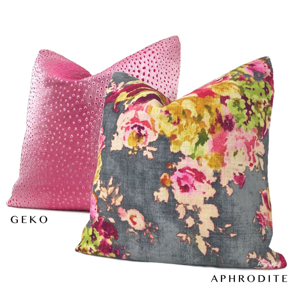 Geko Pink Lizard Texture Pillow Cover - Soft Decorative Throw Pillow Case for Couch, Bed, Sofa - Home Decor Accent for Living Room, Bedroom, Dorm