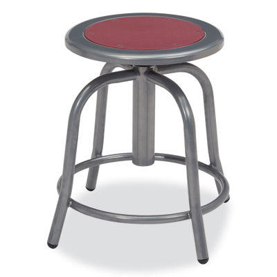 NPS 6800 Series Heavy Duty Height Adjustable Metal Swivel Stool - 300 lb Weight Capacity - Perfect for Office, Workshop, Kitchen & Industrial Use