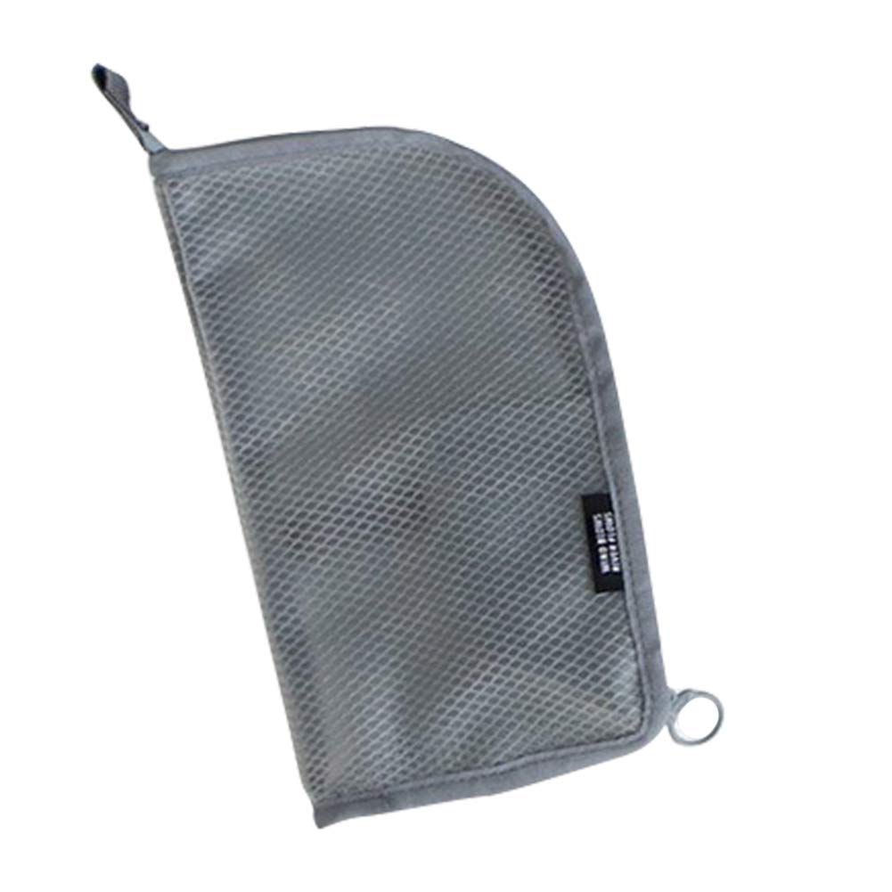 Travel Toothbrush Storage Bag - Portable Waterproof Cosmetic Pouch for Toothbrush, Toothpaste & Toiletries | Compact Grey Organizer for Camping, Gym & Airplane Travel