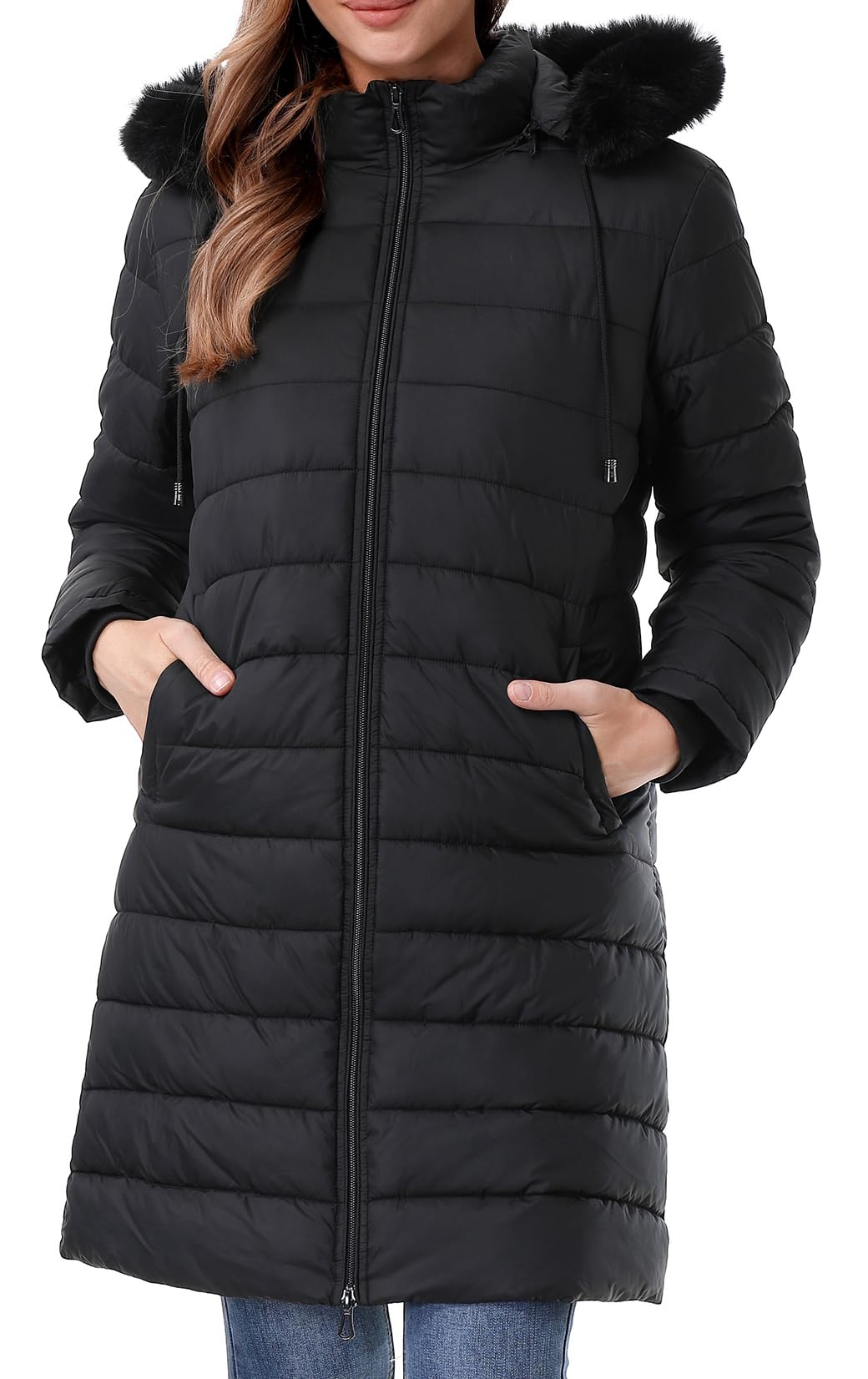 Women's Waterproof Long Puffer Jacket - Thickened Down Coat for Extreme Cold Weather | Winter Warm Parka for Outdoor Activities, Skiing & Daily Commute