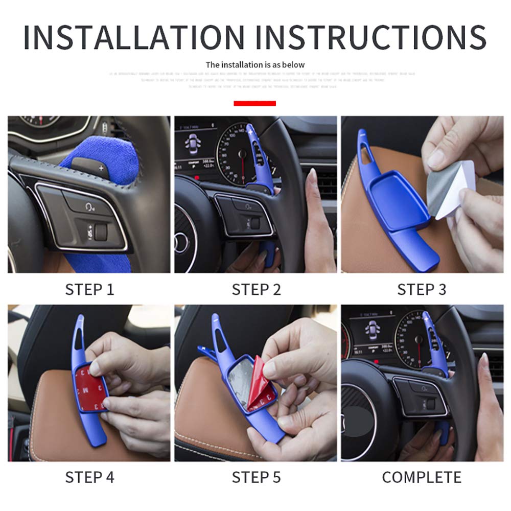 Honda Spirior Accord Odyssey Steering Wheel Aluminum Shift Paddle Shifter Extension - Blue Upgrade for Enhanced Driving Experience | Perfect for Racing, Performance Driving & Car Enthusiasts