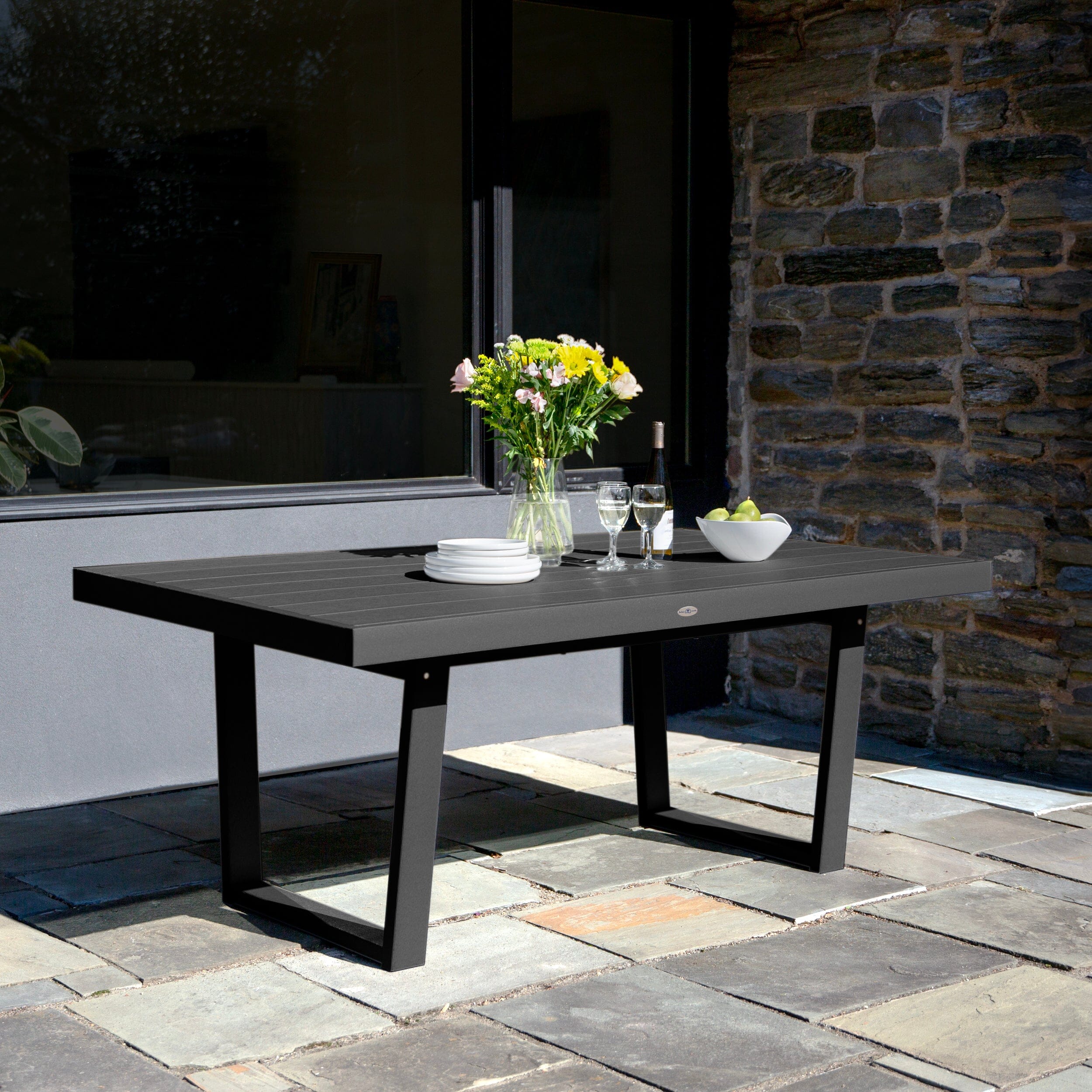 Modern Dining Table - Solid Wood Kitchen Table for 6 - Farmhouse Style Dining Room Furniture for Home & Restaurant Use
