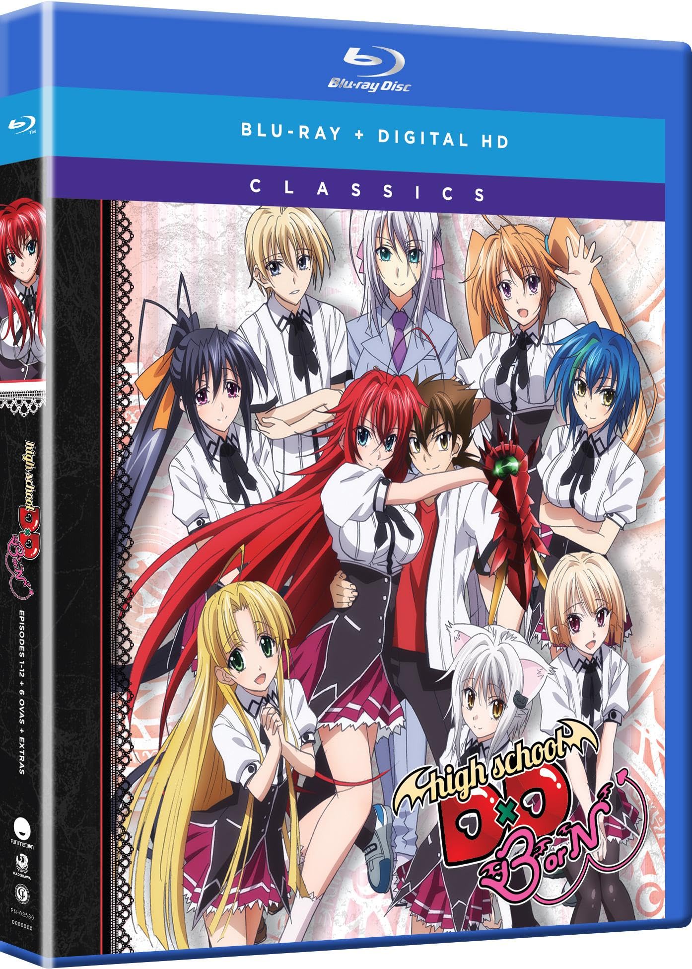 High School DxD BorN: Season 3 Blu-ray - Anime Collection for Fans & Collectors, Perfect for Home Entertainment & Gift Giving