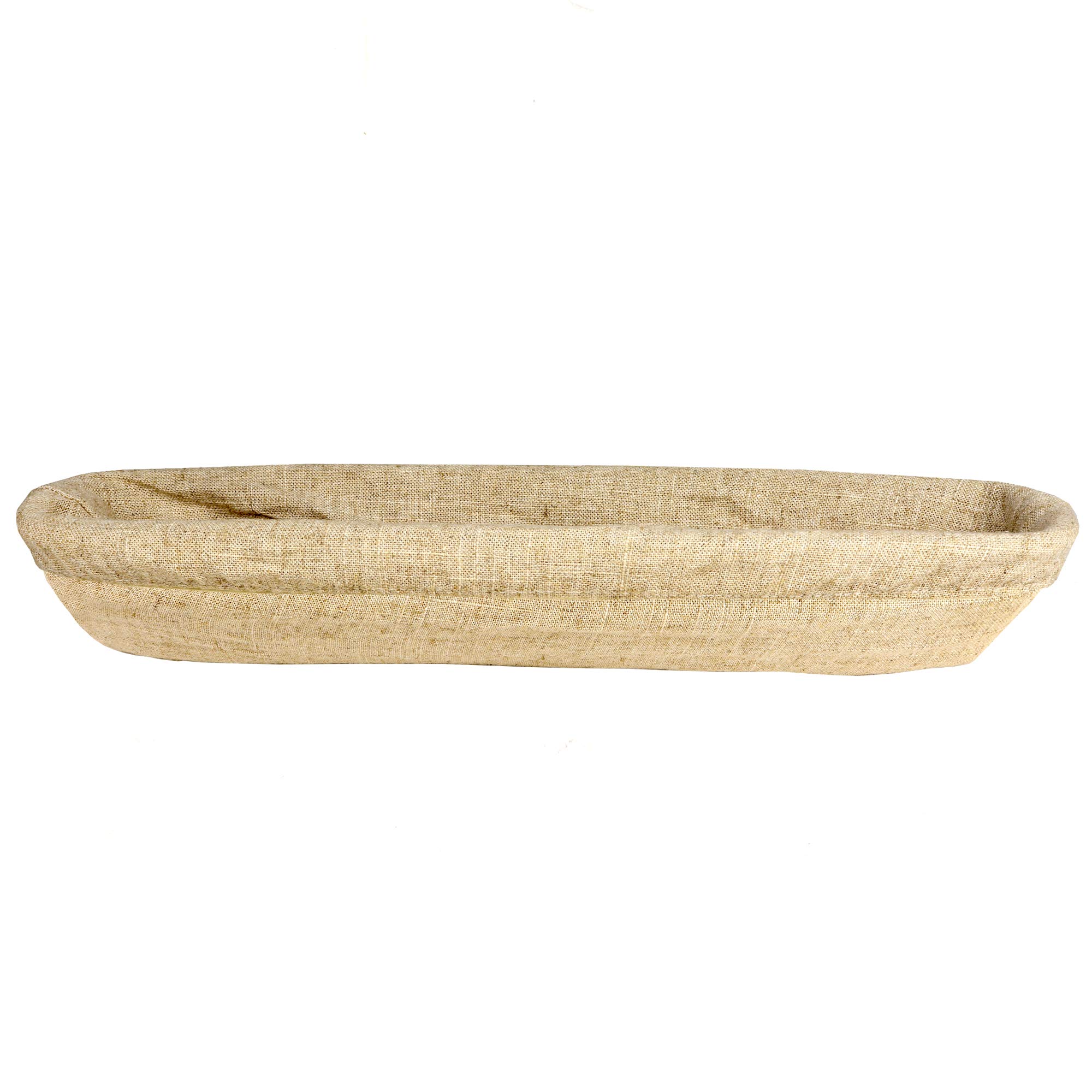 Vollum Linen Bread Proofing Basket - 17x4x2.5 Inch Rectangular Brotform for 1-Lb Dough - Perfect for Artisan Sourdough, Homemade Bread Baking & Kitchen Decor