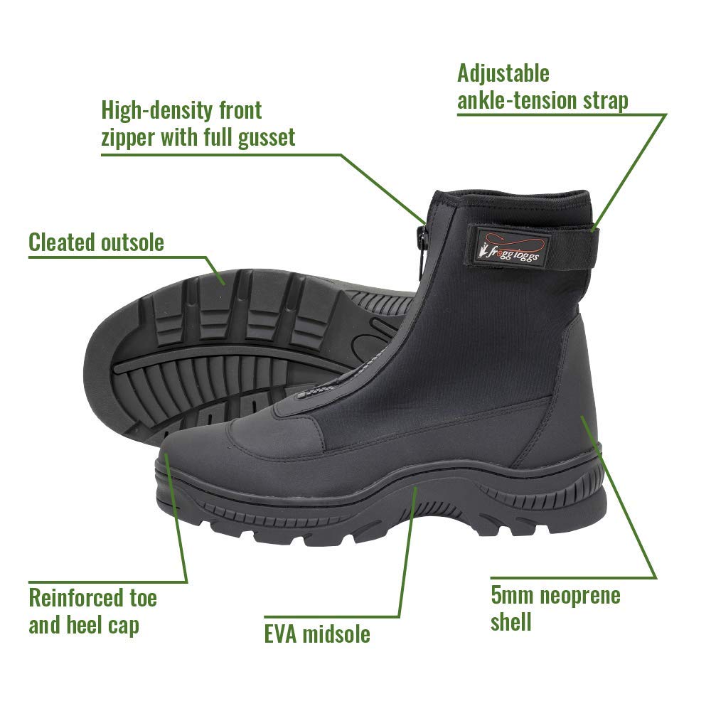 FROGG TOGGS Men's Aransas II Neoprene Wading Boots for Surf Fishing & Beach Walking - Waterproof & Comfortable for Outdoor Adventures