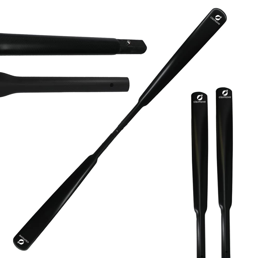 Premium 2-Piece Carbon Fiber Greenland Kayak Paddle - Lightweight & Durable Greenland Style Canoe Paddle for Kayaking, Canoeing and Outdoor Water Sports