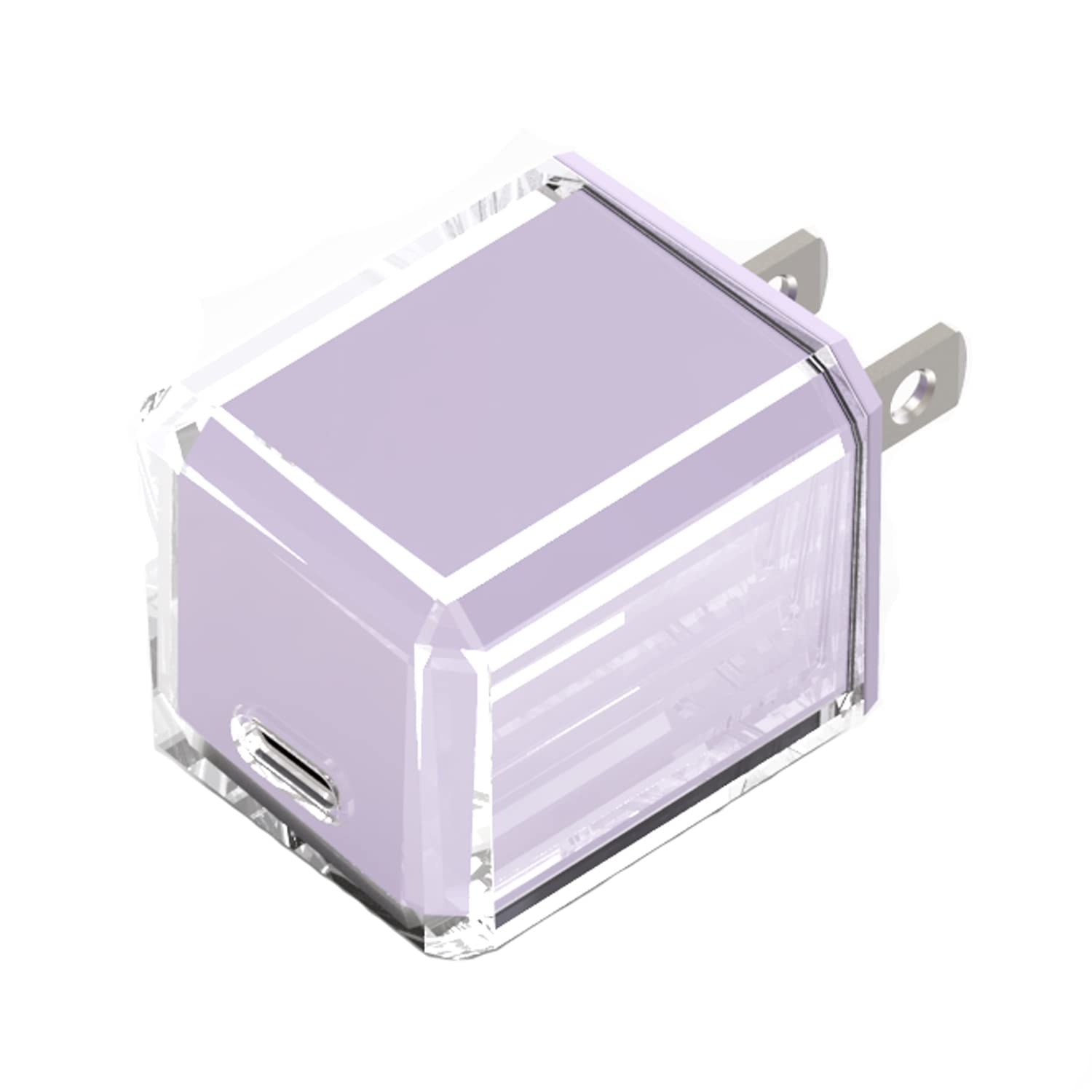 35W GaN USB C PD 3.0 Fast Charger with PPS - Compact Quick Charger for MacBook Air 15/13 (M1/M2), MacBook Pro 13/14/16 (M1/M2 Pro/Max), iPhone 15/14/13 - Travel & Office Use (Purple, Cable Not Included)