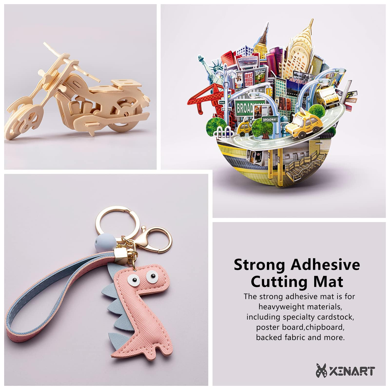 Xinart 12x12 Inch Variety Pack - Standard, Light & Strong Grip Cutting Mats for Cricut Maker 3, Explore 3, Maker & Air 2 | Replacement Adhesive Mats for DIY Crafts, Scrapbooking & Vinyl Projects