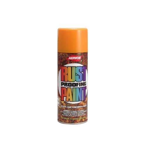 Aervoe 305 12 oz. Safety Orange DTM Rust Proof Enamel Paint - High Visibility Protective Coating for Industrial Equipment, Construction Tools & Outdoor Metal Surfaces