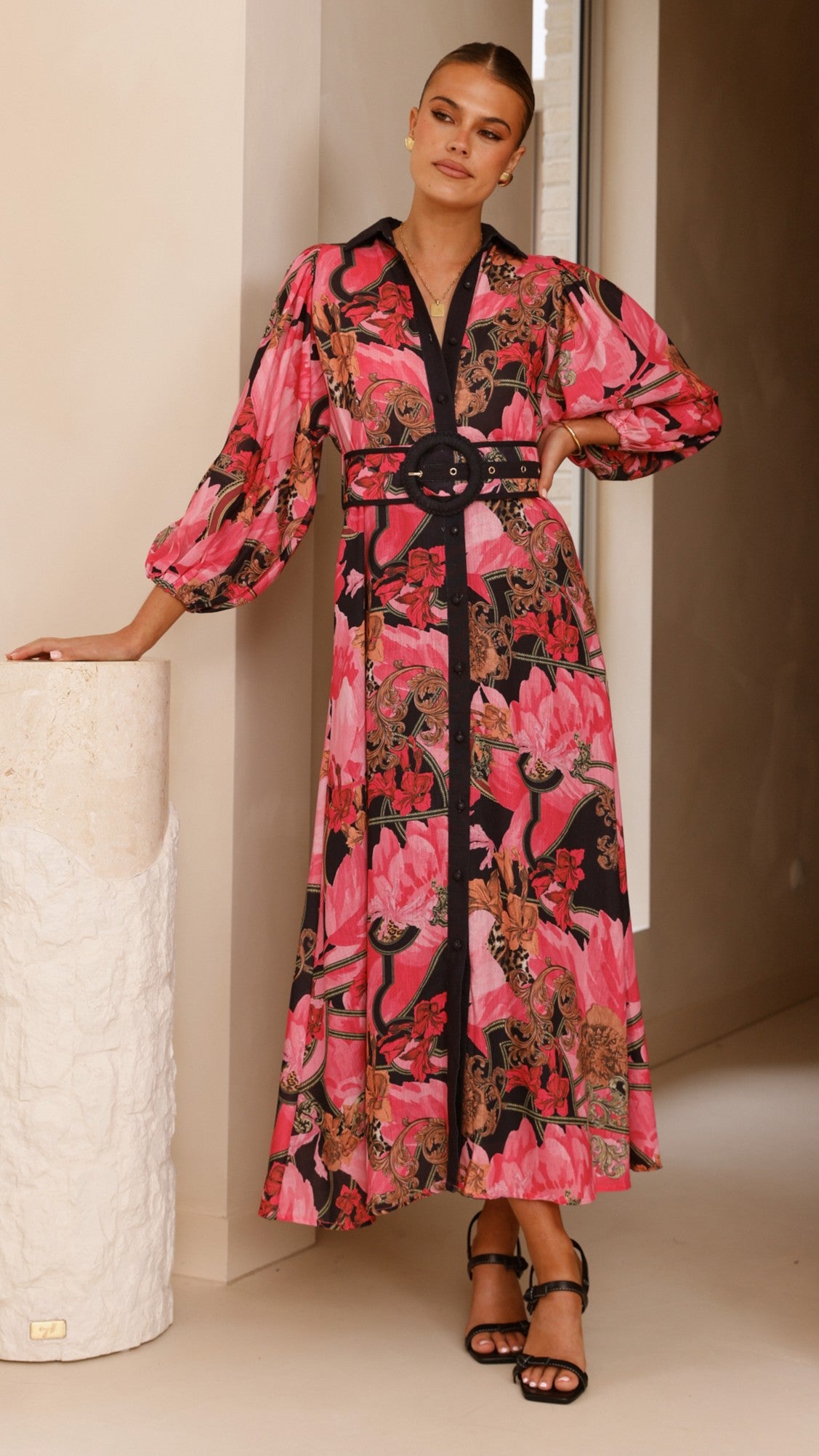 Lucinda Maxi Dress in Pink - Elegant Flowy Long Dress for Women | Perfect for Summer, Beach, Weddings & Special Occasions