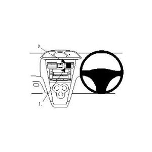 ClicOn No Holes Center Dash Mount for Toyota Yaris 4-Door (2007-2011) - Secure Phone Holder for Hands-Free Navigation & Driving Safety