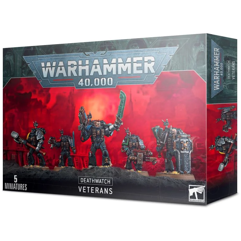 Warhammer 40K Deathwatch Kill Team Veteran Squad - Elite Space Marines Miniatures for Tabletop Wargaming & Competitive Play