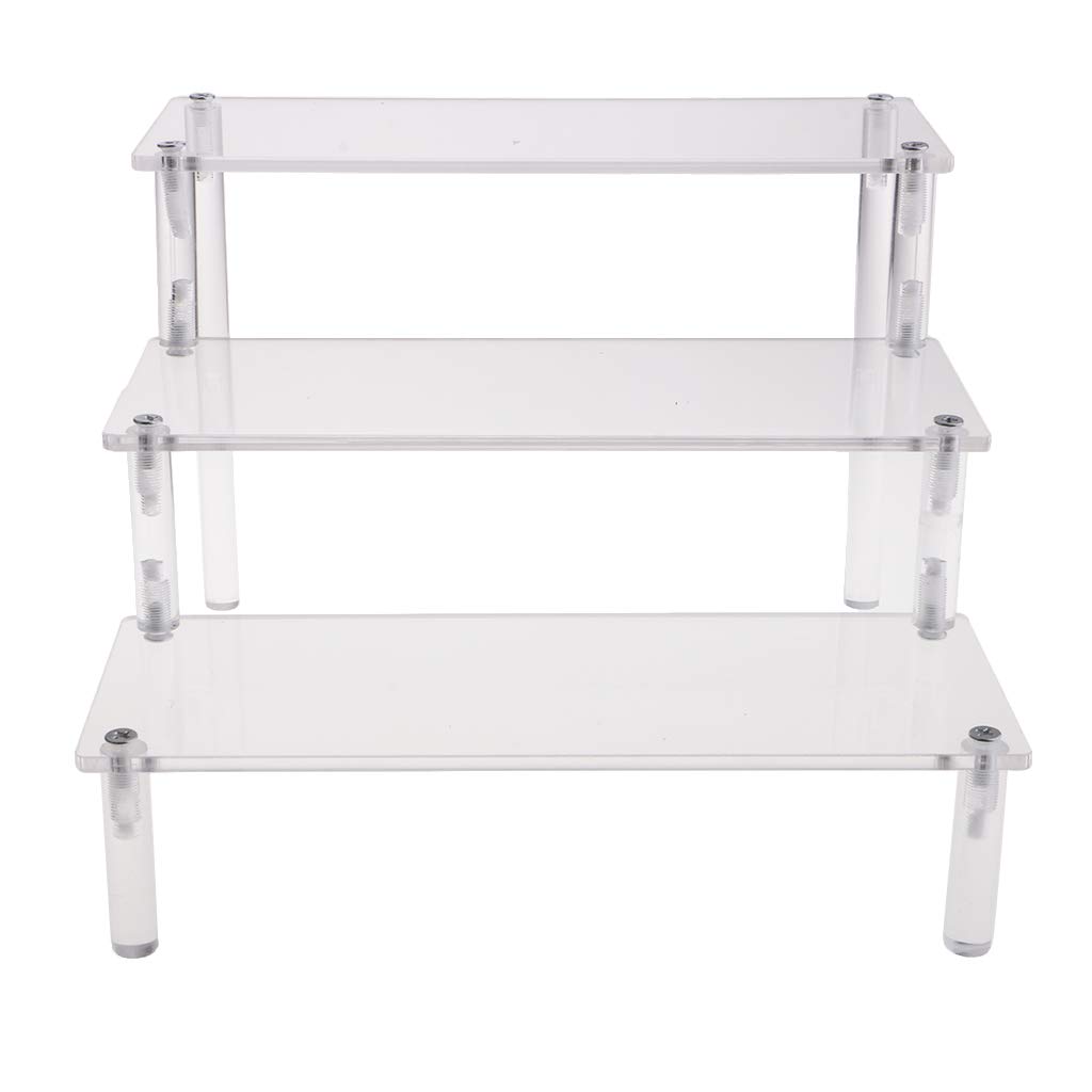 Acrylic Cosmetic Display Stand for Action Figures & Dolls - Clear Organizer for Collectibles, Toys, and Makeup - Perfect for Showcase, Storage, and Home Decor
