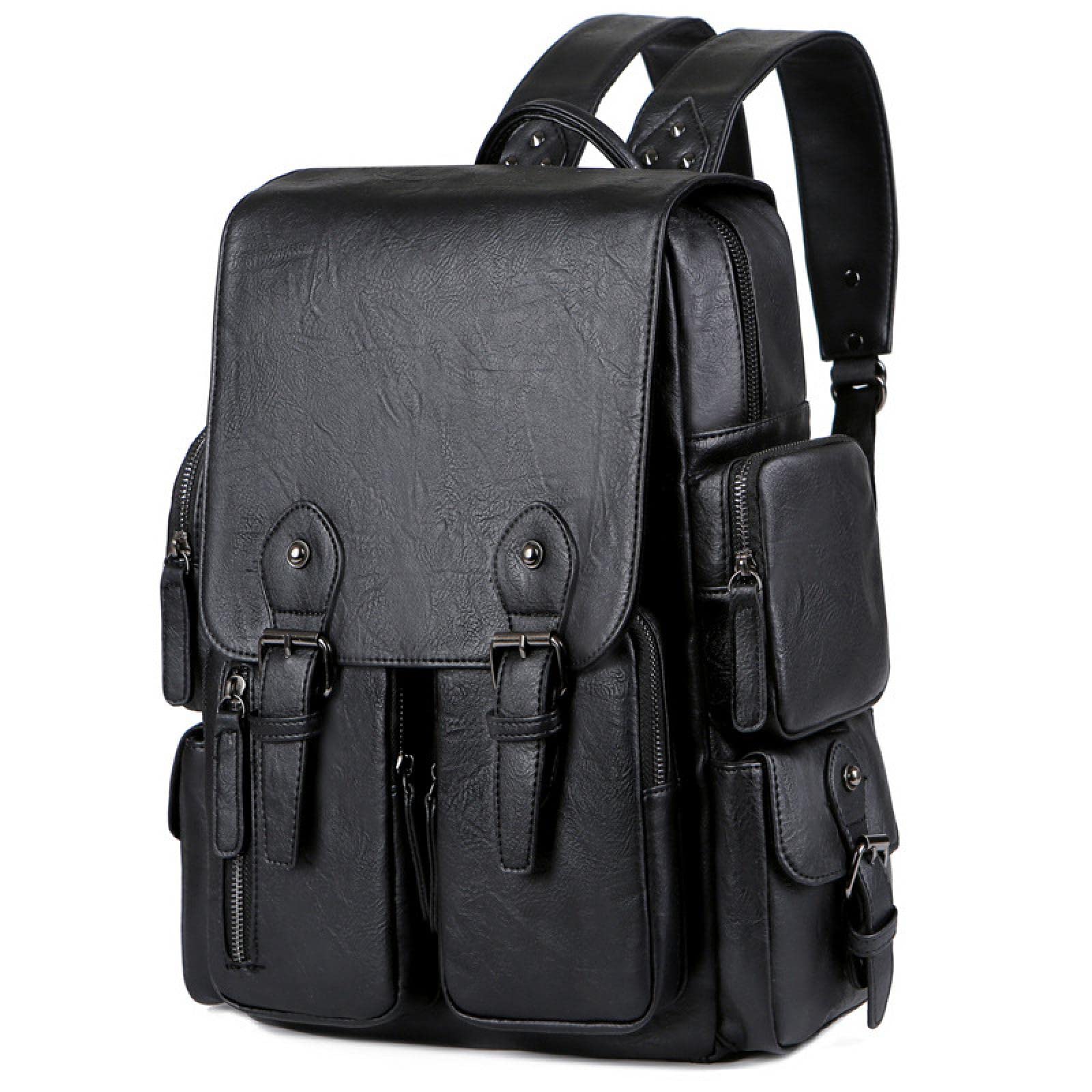 JIAMEER 10-Pocket Stylish Backpack for Travel, Work & School - Lightweight Laptop Bag with Multiple Compartments | Perfect for Commuting, Business Trips & College Campus Use